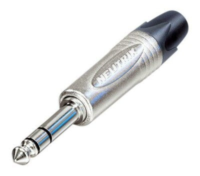 Neutrik - NP3X - 6.35mm TRS Stereo Jack Plug (Nikel Shell & Nickel Contacts)