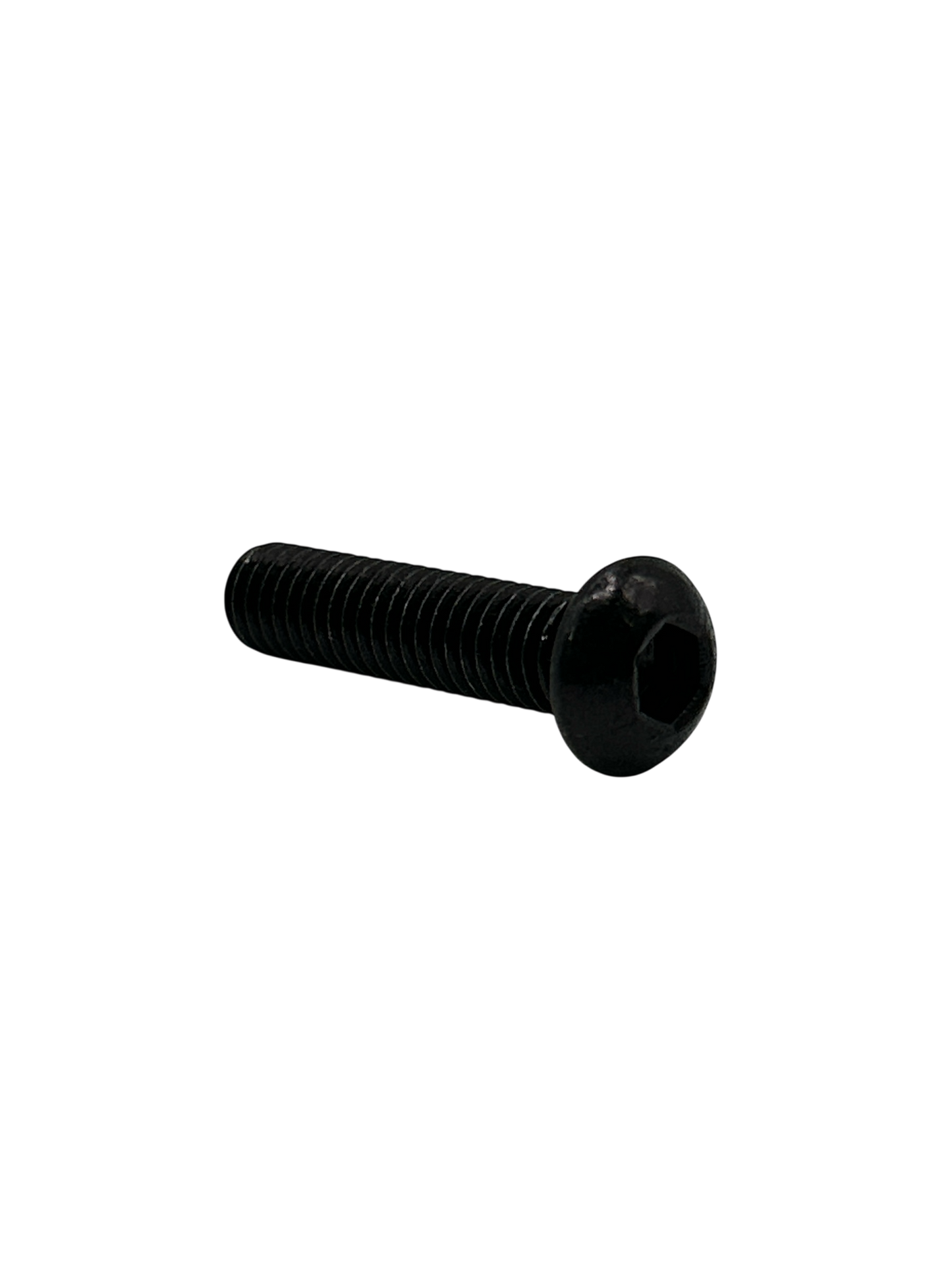 M6 Button Head Bolt - 25mm Length / 4mm hex - Black