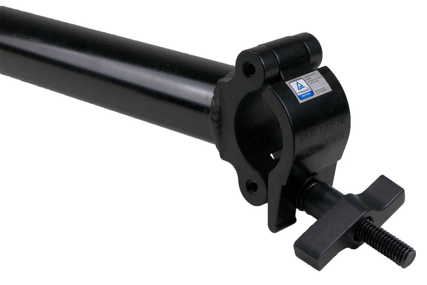 Event Lighting - BOOMARM105B - 0.5m Boom Arm Pole with Single Pipe Clamp (Black)