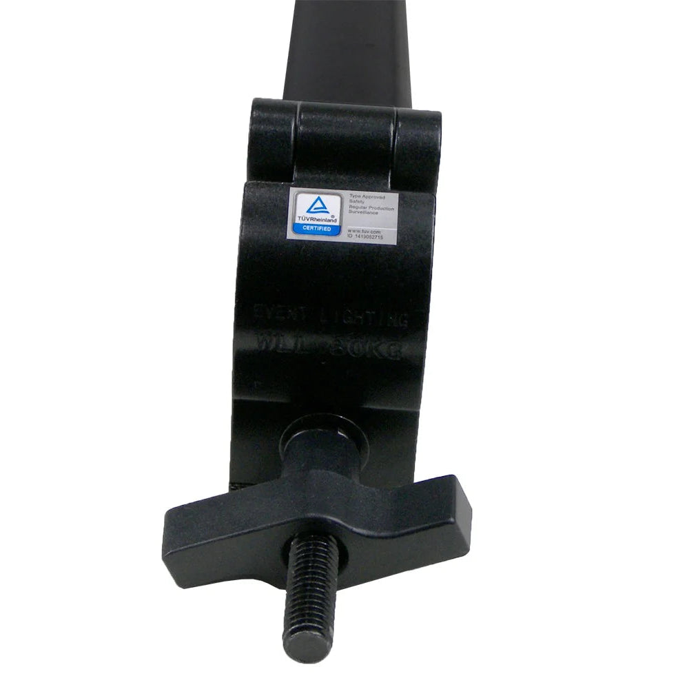 Event Lighting - BOOMARM105B - 0.5m Boom Arm Pole with Single Pipe Clamp (Black)