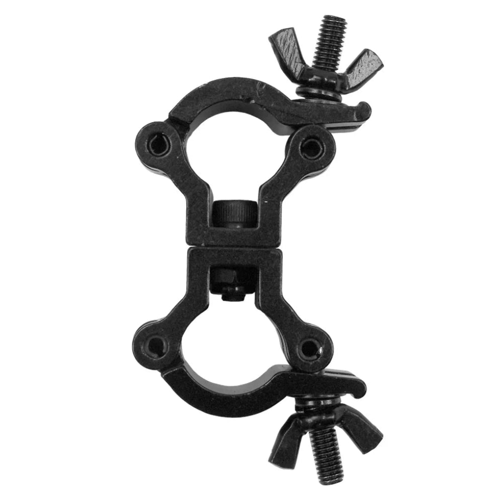 Event Lighting - CLAMPDP20B - Aluminium Double Swivel Pipe Clamp (Suits 19-23mm) - Black