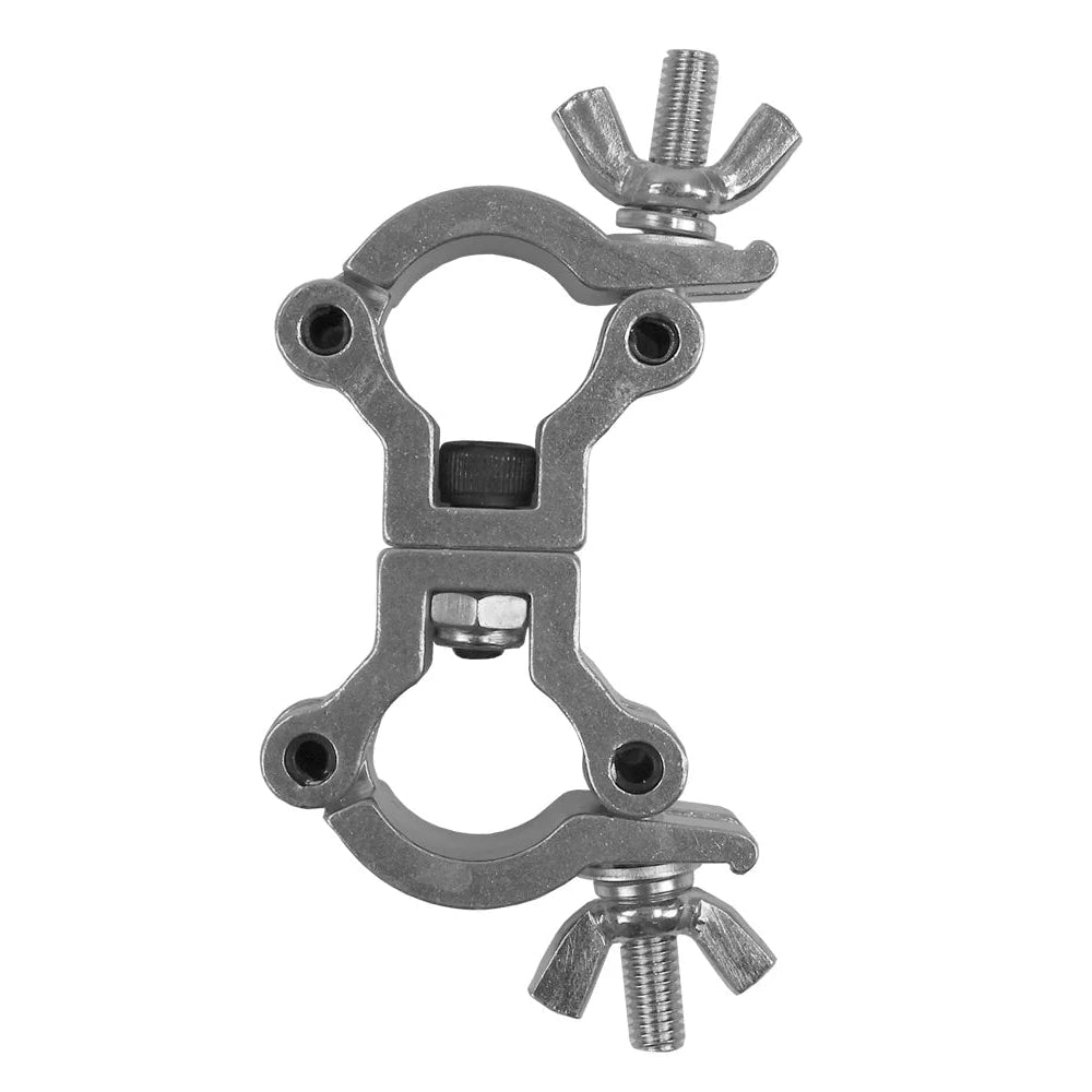 Event Lighting - CLAMPDP20S - Aluminium Double Swivel Pipe Clamp (Suits 19-23mm) - Silver
