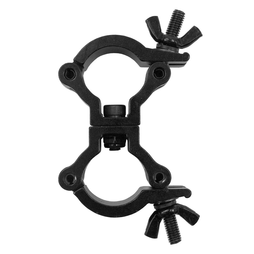 Event Lighting - CLAMPDP25B - Aluminium Double Swivel Pipe Clamp (Suits 23-27mm) - Black