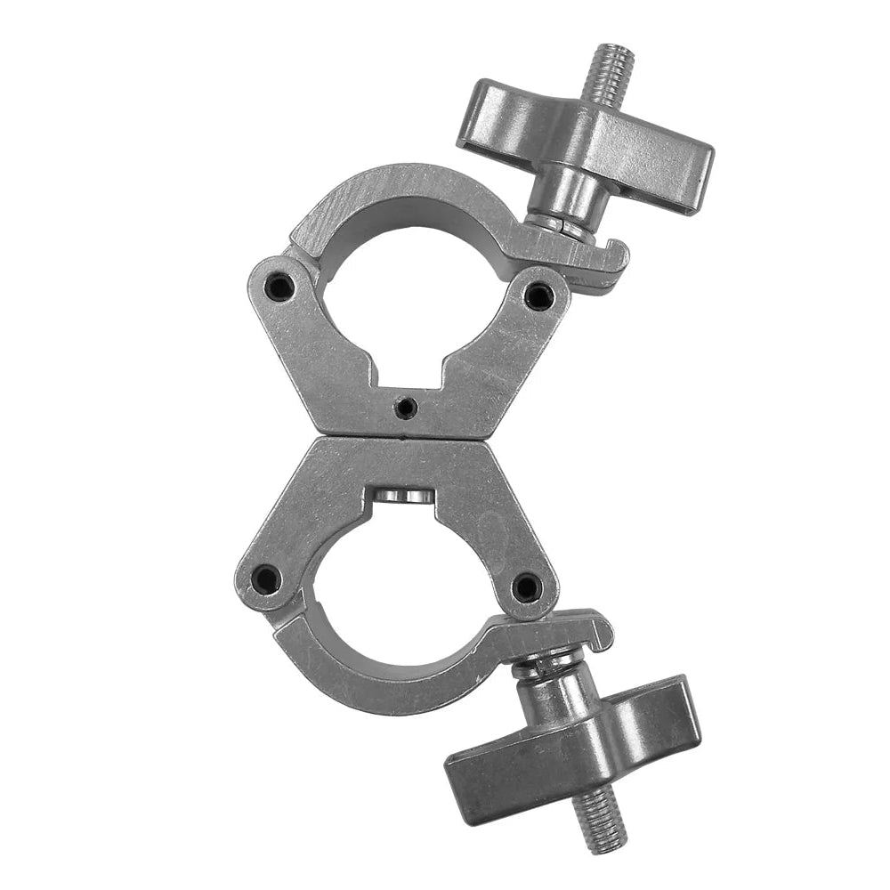 Event Lighting - CLAMPDP30S - Aluminium Double Swivel Pipe Clamp (Suits 30-35mm) - Silver