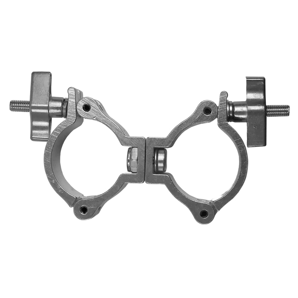 Event Lighting - CLAMPDP50LS - Aluminium Double Swivel Pipe Clamp (Suits 46-51mm) - Silver