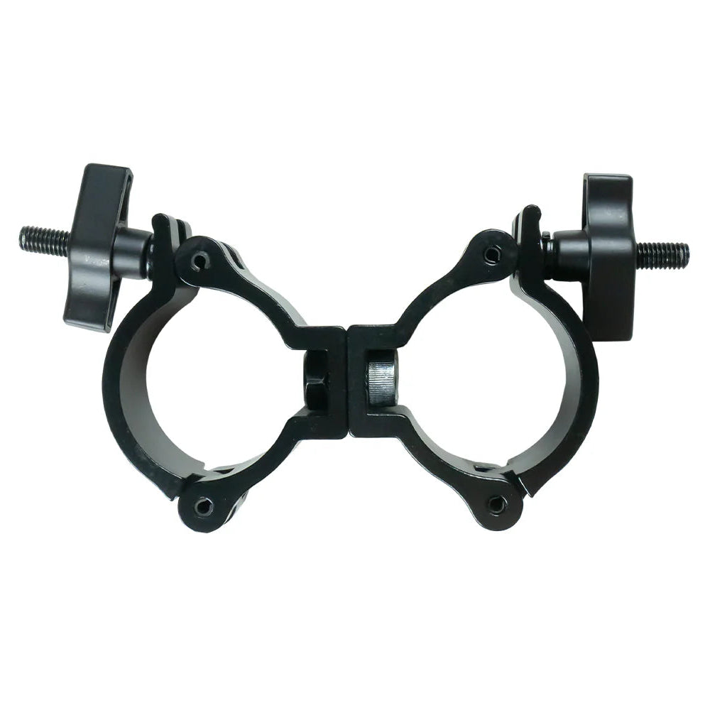 Event Lighting - CLAMPDP50L - Aluminium Double Swivel Pipe Clamp (Suits 46-51mm) - Black