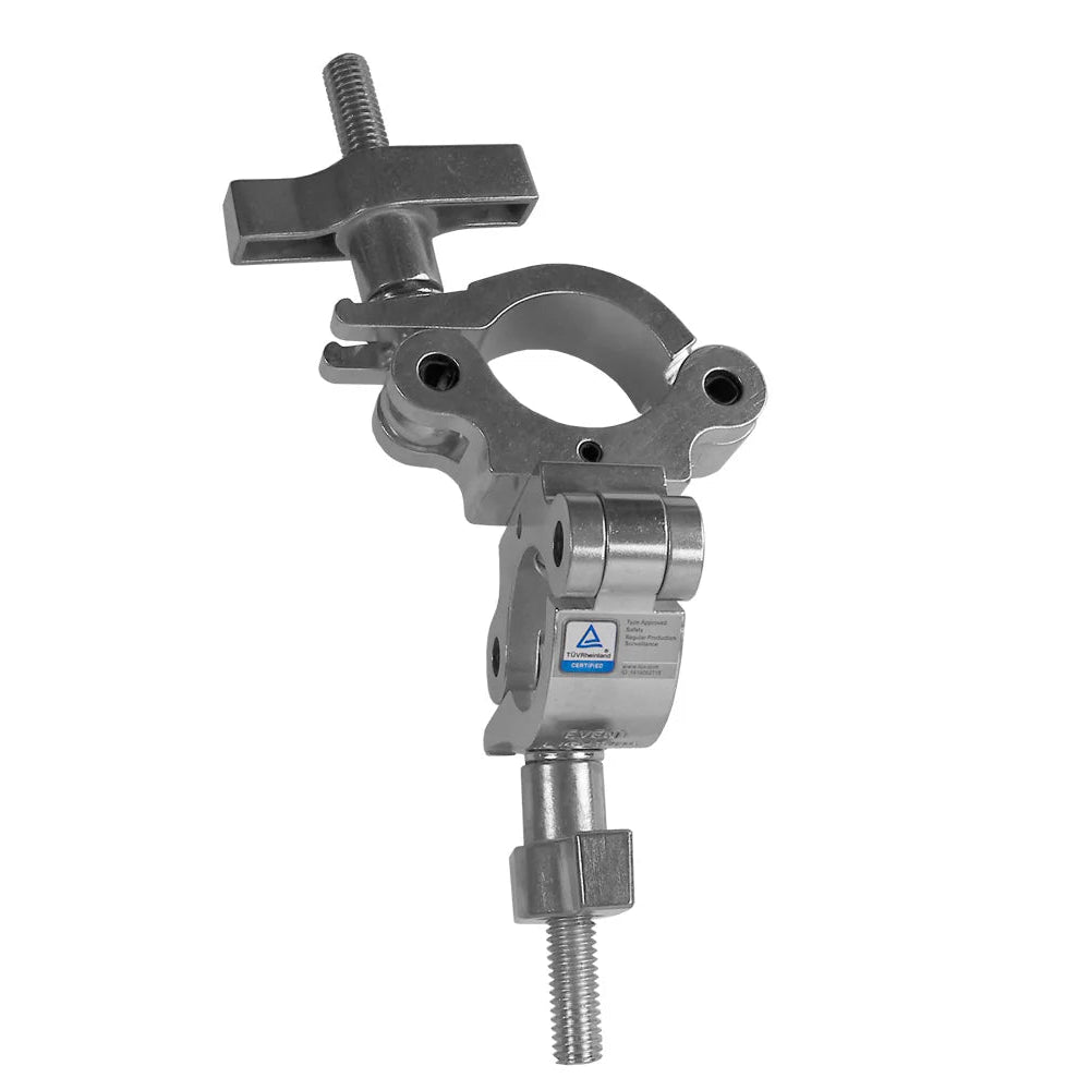 Event Lighting - CLAMPDP50S - Aluminium Double Swivel Pipe Clamp (Suits 38-51mm) - Silver