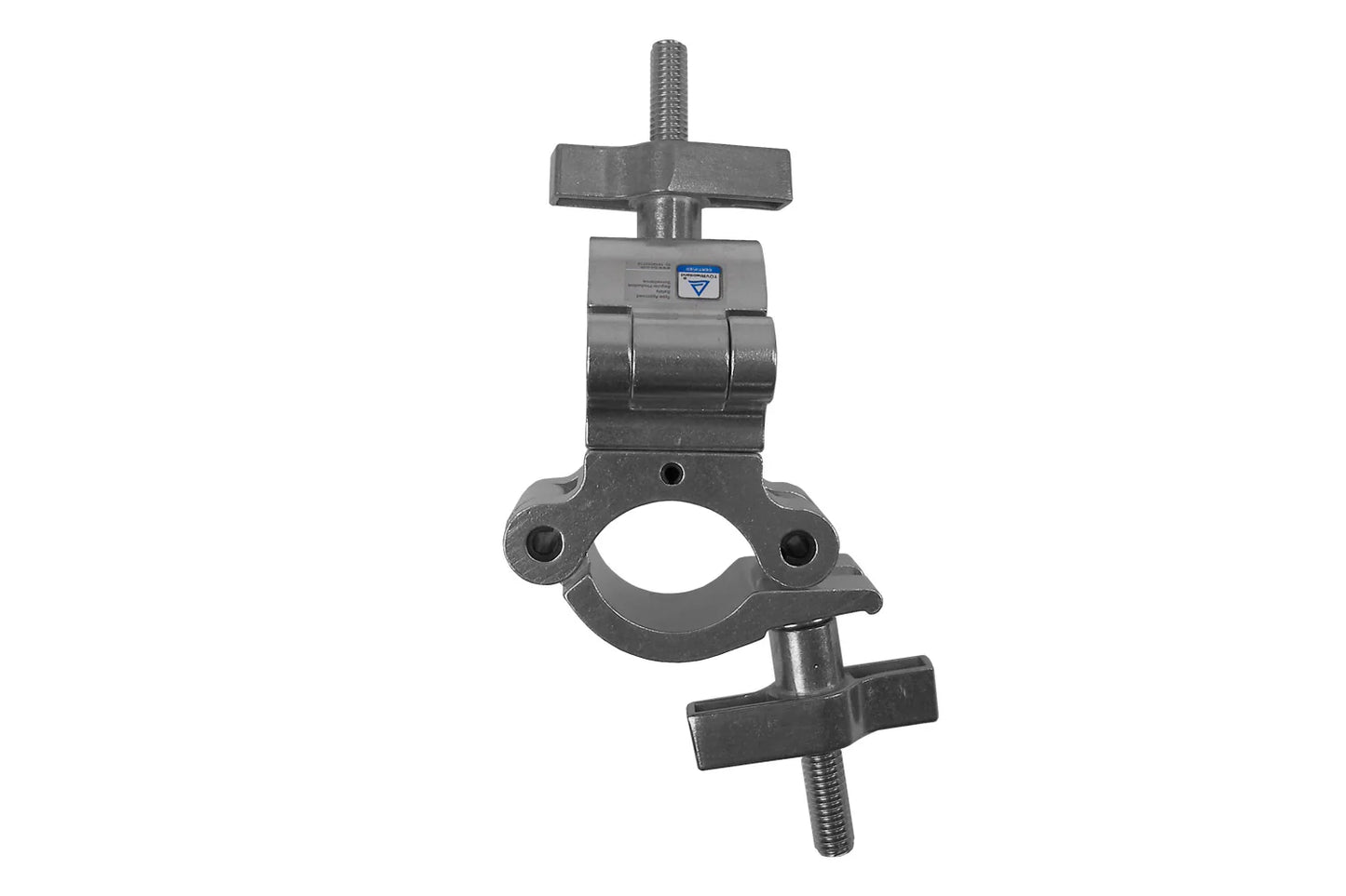 Event Lighting - CLAMPDPW50S - Aluminium Double Swivel Pipe Clamp (Suits 38-51mm) - Silver