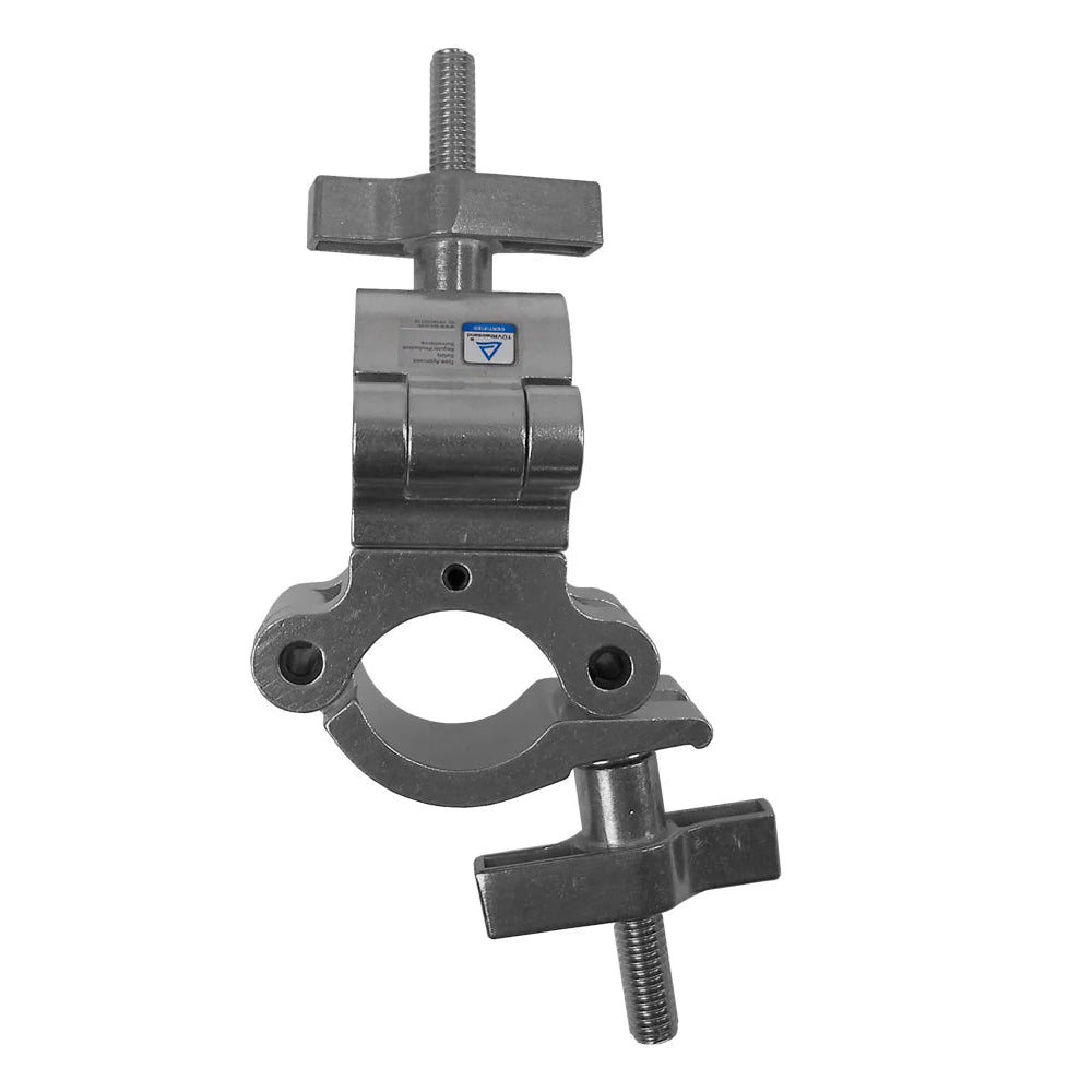 Event Lighting - CLAMPDPW50S - Aluminium Double Swivel Pipe Clamp (Suits 38-51mm) - Silver