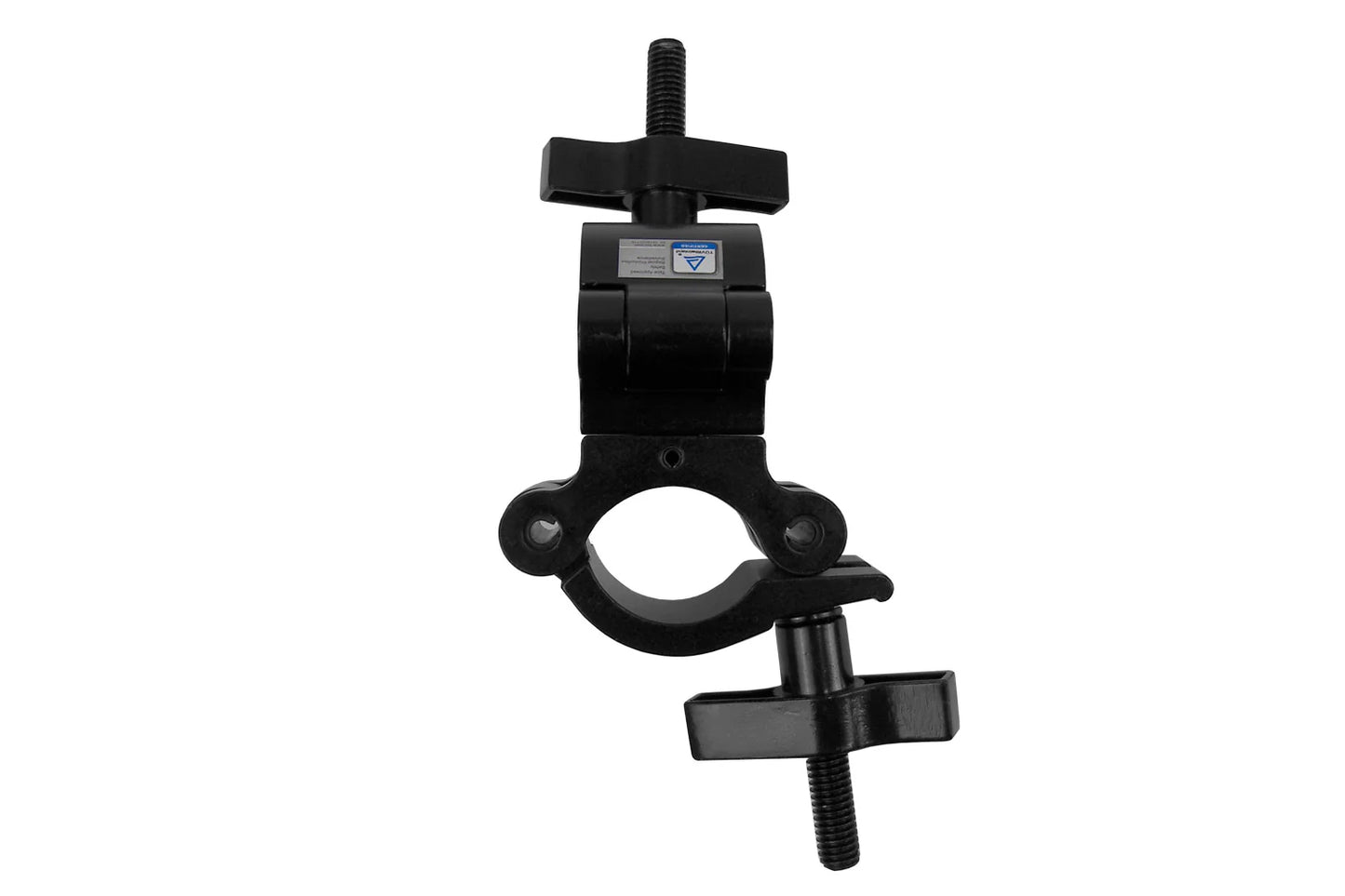 Event Lighting - CLAMPDPW50 - Aluminium Double Swivel Pipe Clamp (Suits 38-51mm) - Black