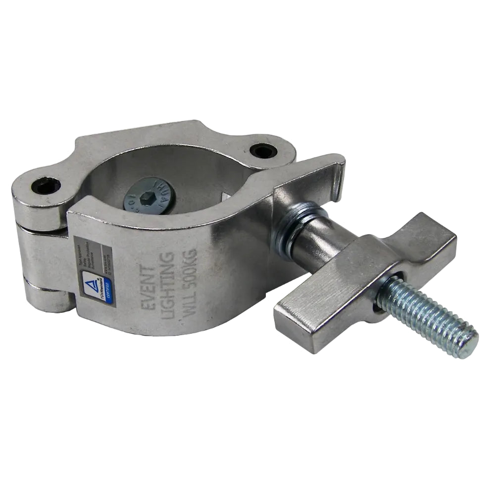 Event Lighting - CLAMPP60S - Aluminium Pipe Clamp (Suits 58-61mm) - Silver