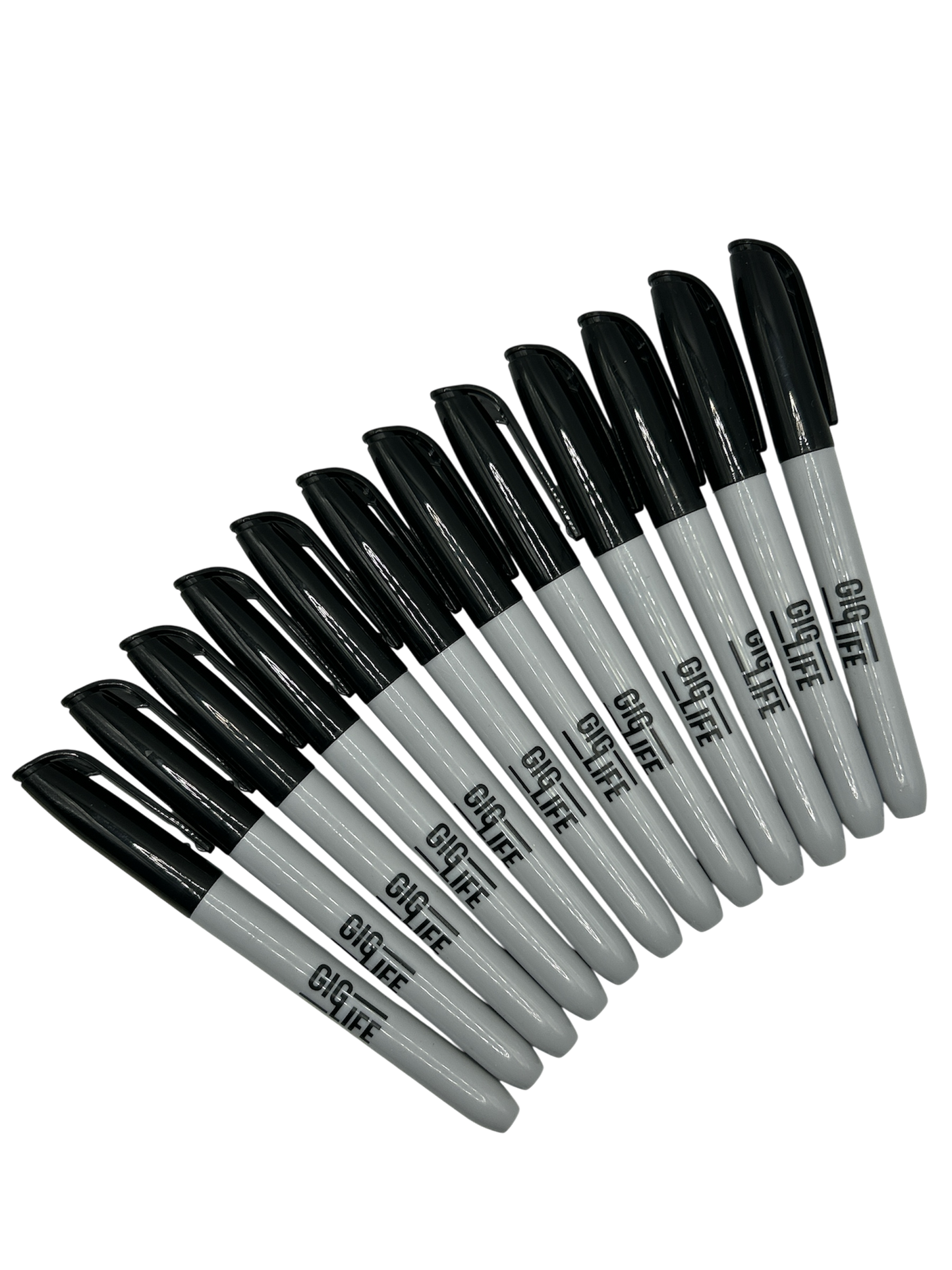 GigLife Permanent Marker - Black - Box of 12