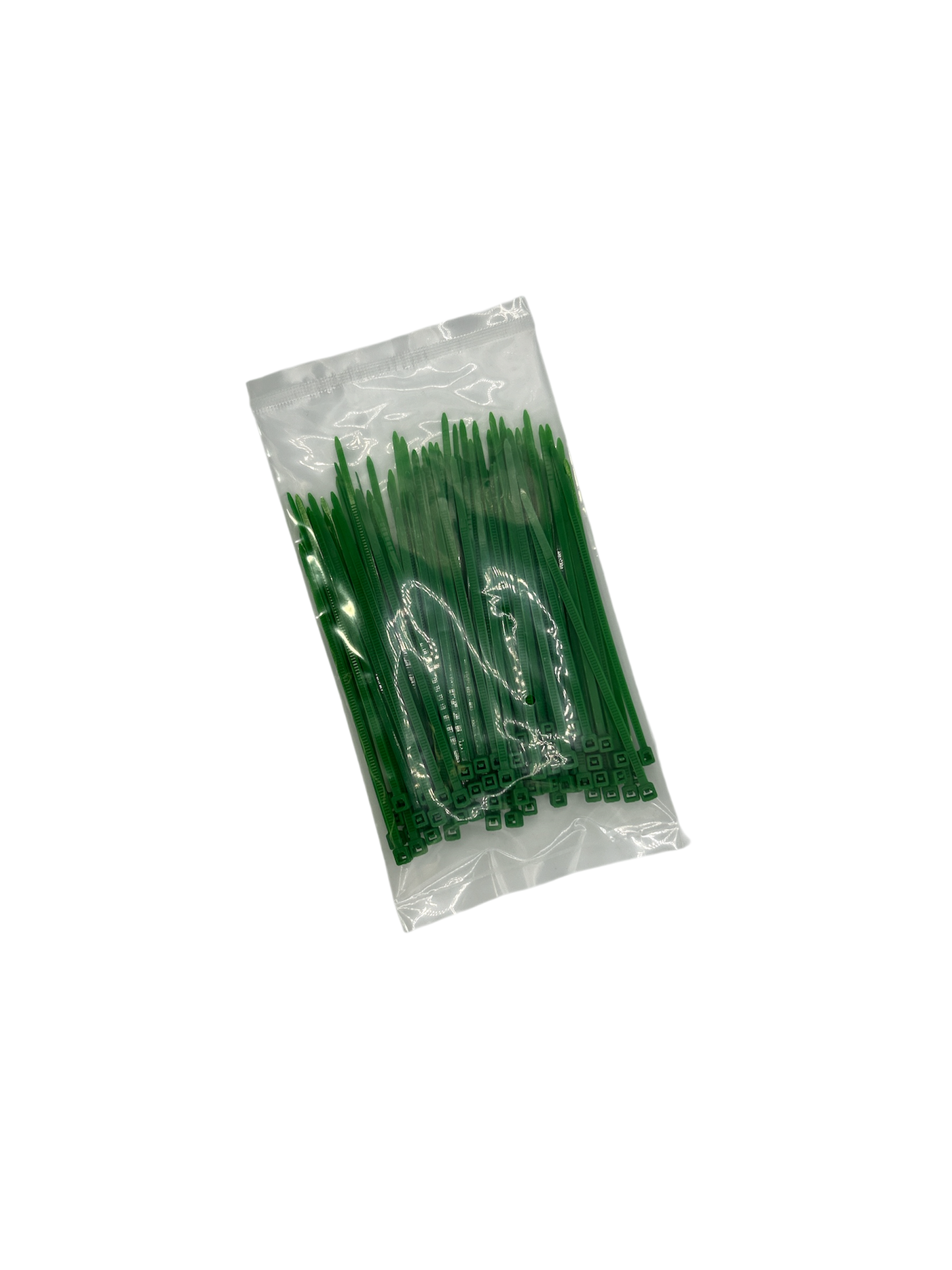 Cable Ties - Green -3mm x 100mm Long - Pack of 100