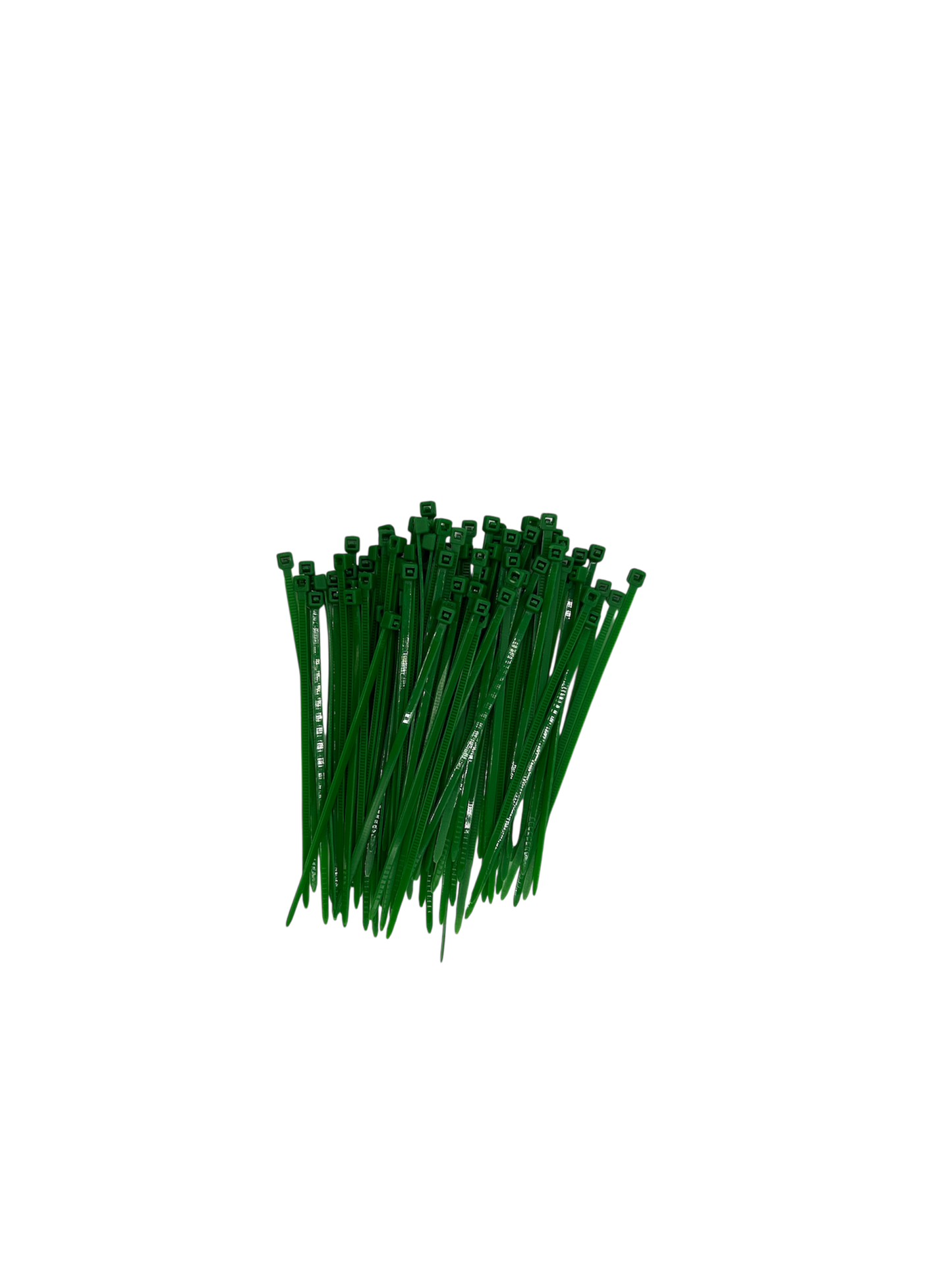 Cable Ties - Green -3mm x 100mm Long - Pack of 100