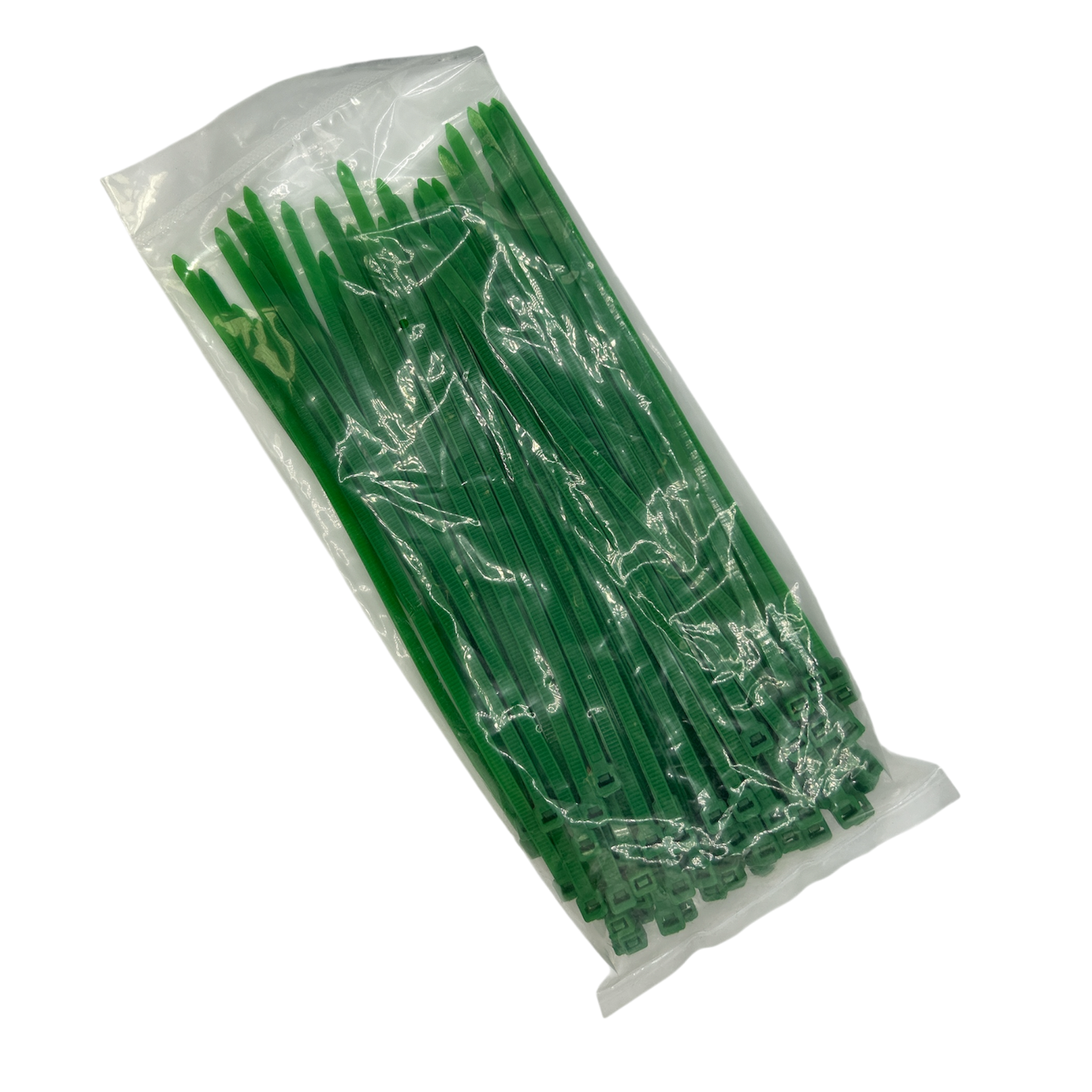 Cable Ties - Green - 4.8mm x 200mm Long - Pack of 100