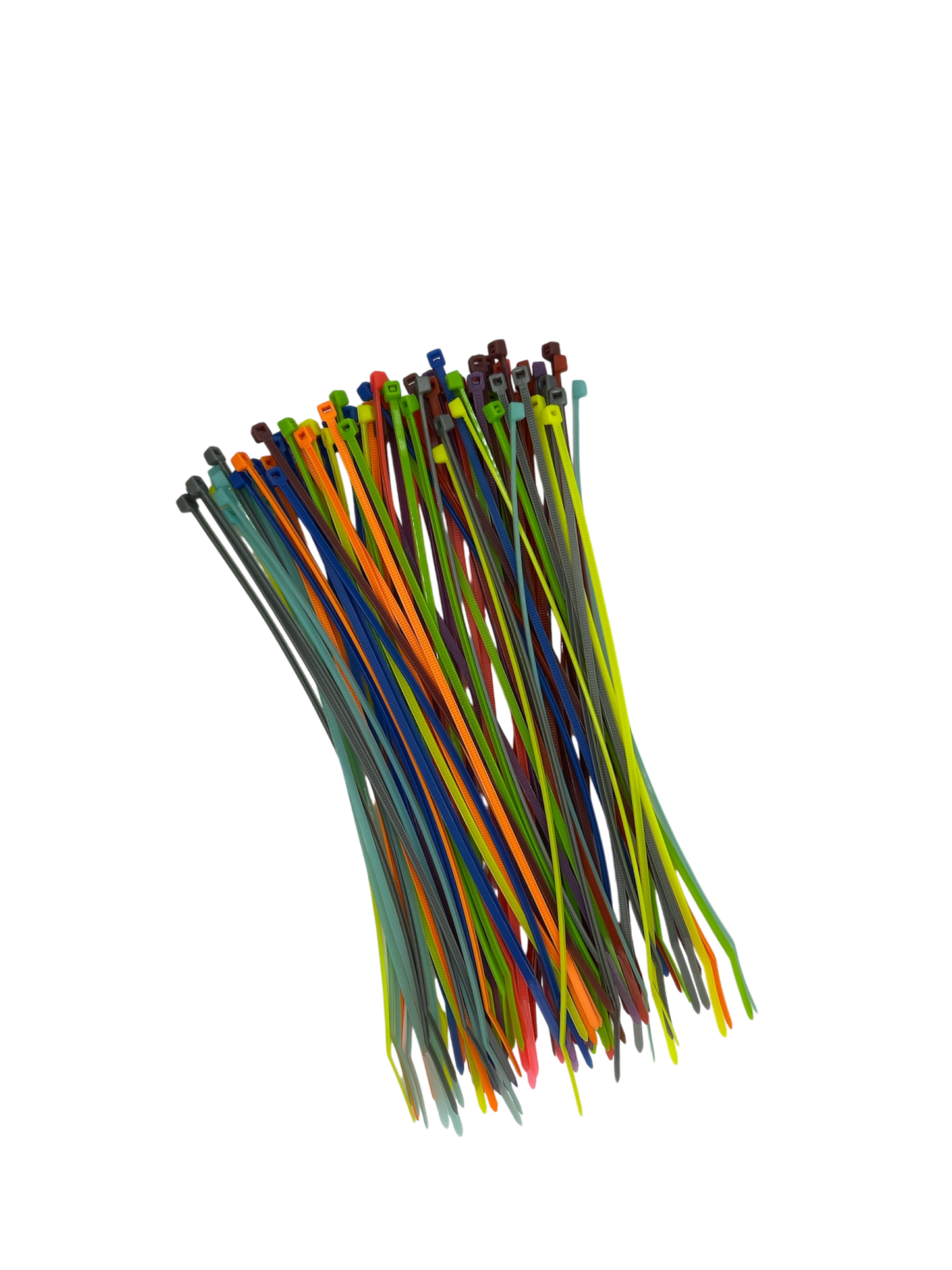 Cable Ties - Mix Colour - 2.5mm x 200mm Long - Pack of 100