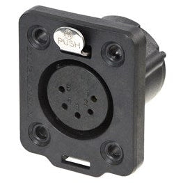 Neutrik - NC5FDX-TOP - XLR TOP Female 5 pole chassis connector - IP65/UV resistant