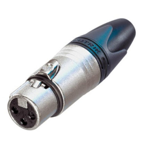 Neutrik - NC3FXX - Female 3 Pin XLR connector (silver body & silver contacts)