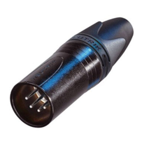 Neutrik - NC5MXXBAG - Male 5 Pin XLR connector (black body & silver contacts)