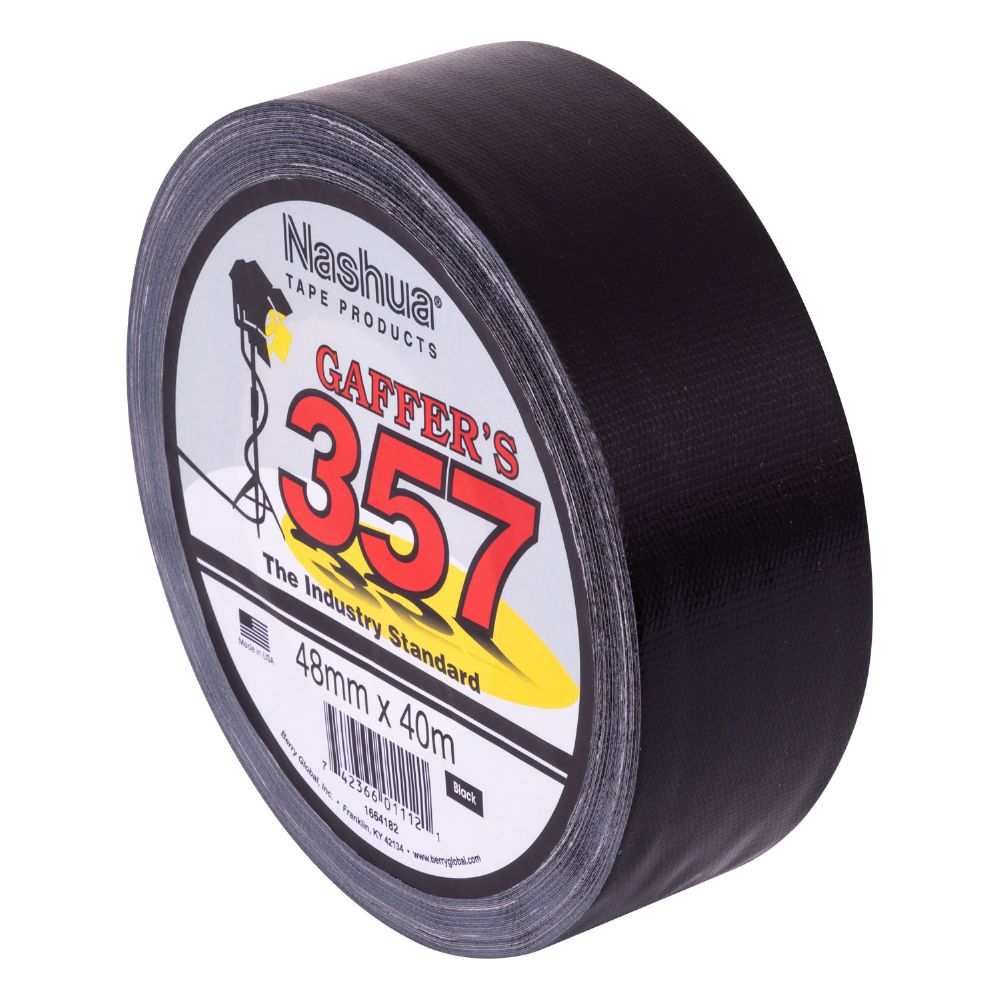 Nashua 357 Gaffer - Black - 48mm X 40m
