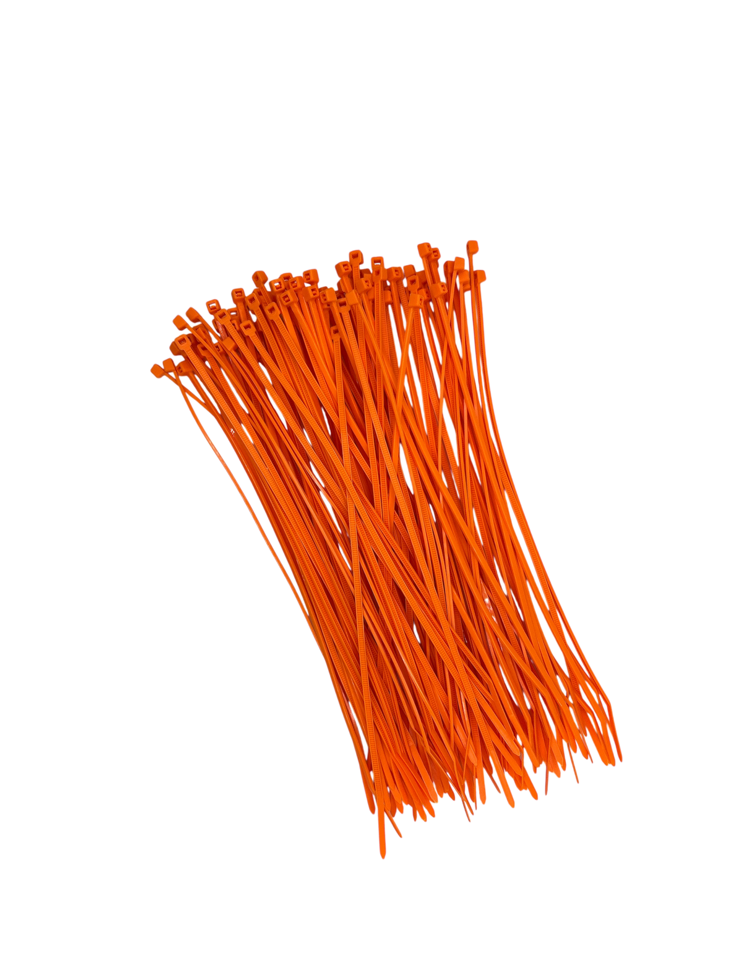 Cable Ties - Orange - 2.5mm x 200mm Long - Pack of 100