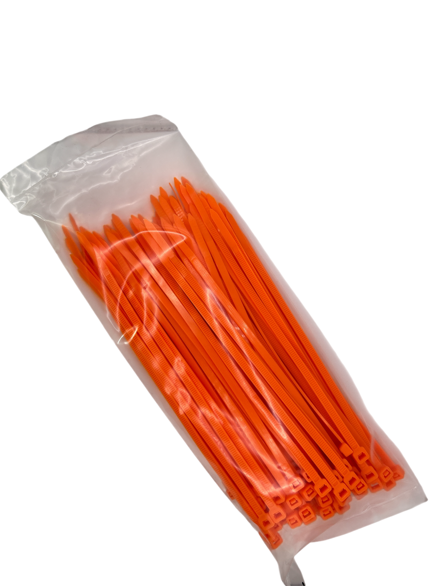 Cable Ties - Orange - 4.8mm x 200mm Long - Pack of 100