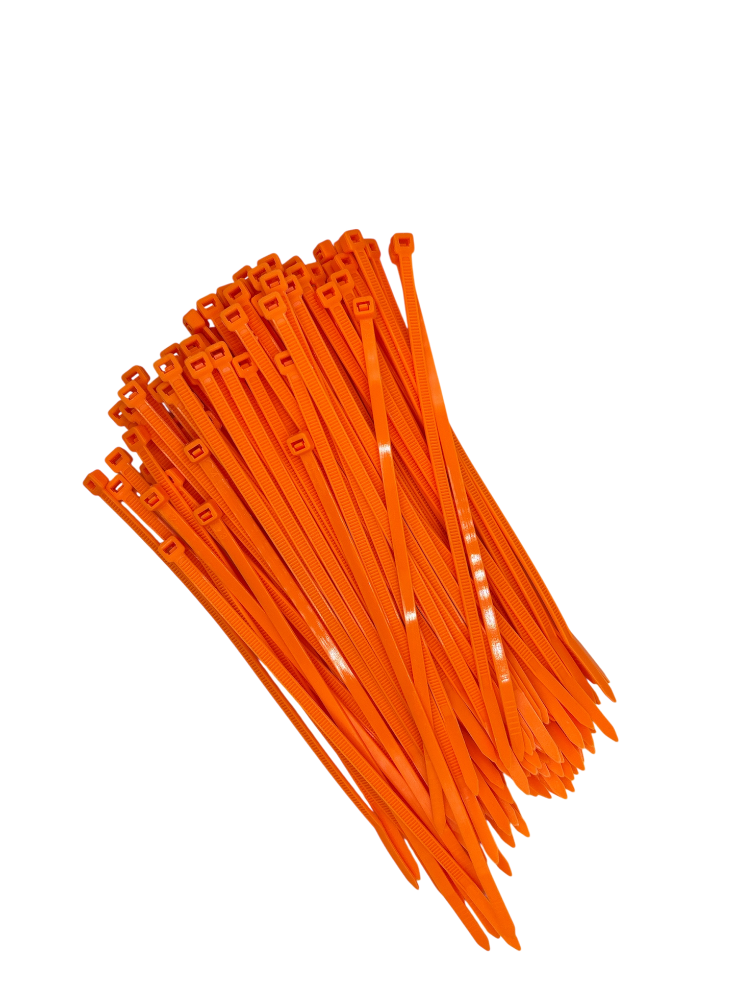 Cable Ties - Orange - 4.8mm x 200mm Long - Pack of 100
