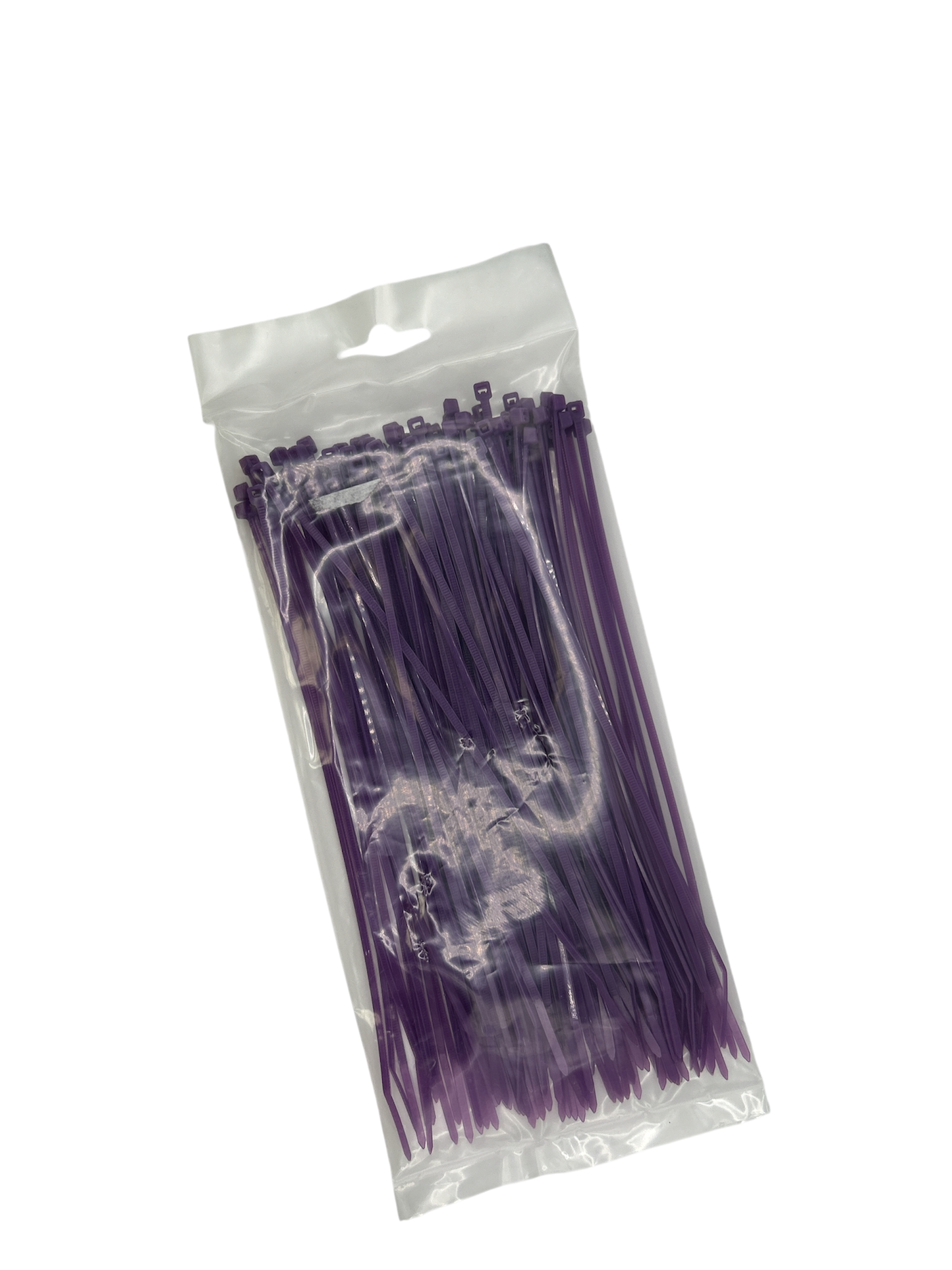 Cable Ties - Purple - 2.5mm x 200mm Long - Pack of 100