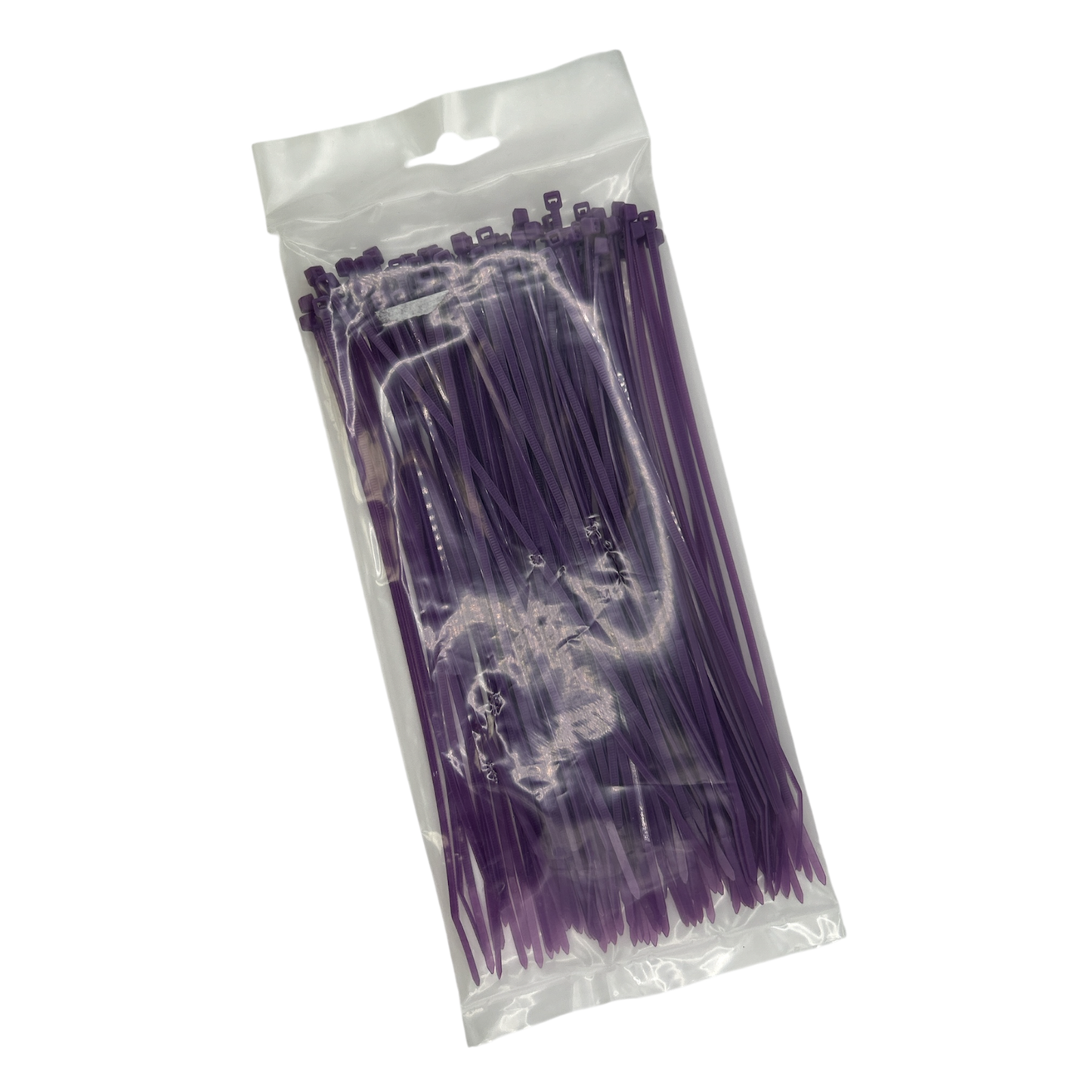 Cable Ties - Purple - 2.5mm x 200mm Long - Pack of 100