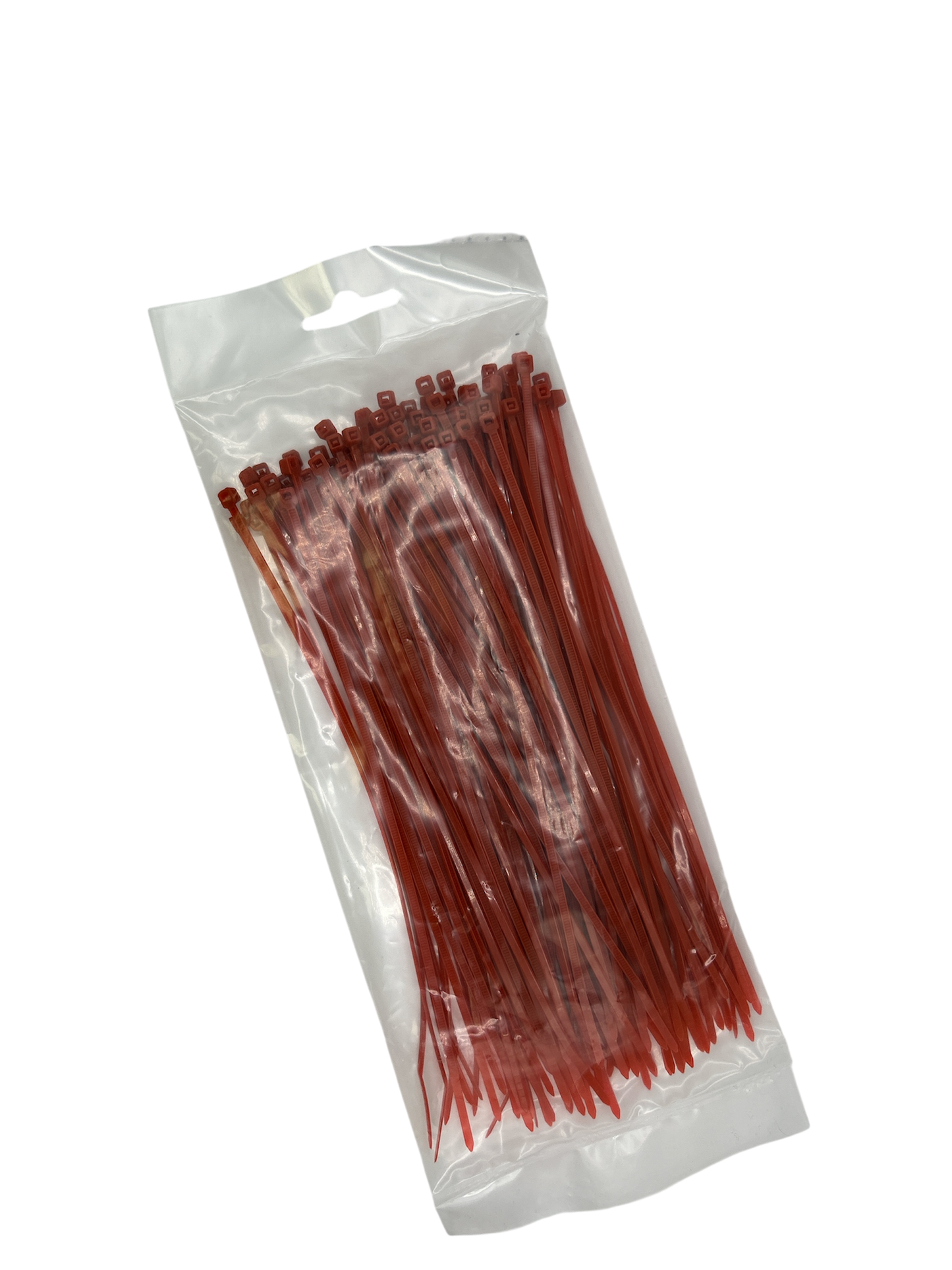 Cable Ties - Red - 2.5mm x 200mm Long - Pack of 100