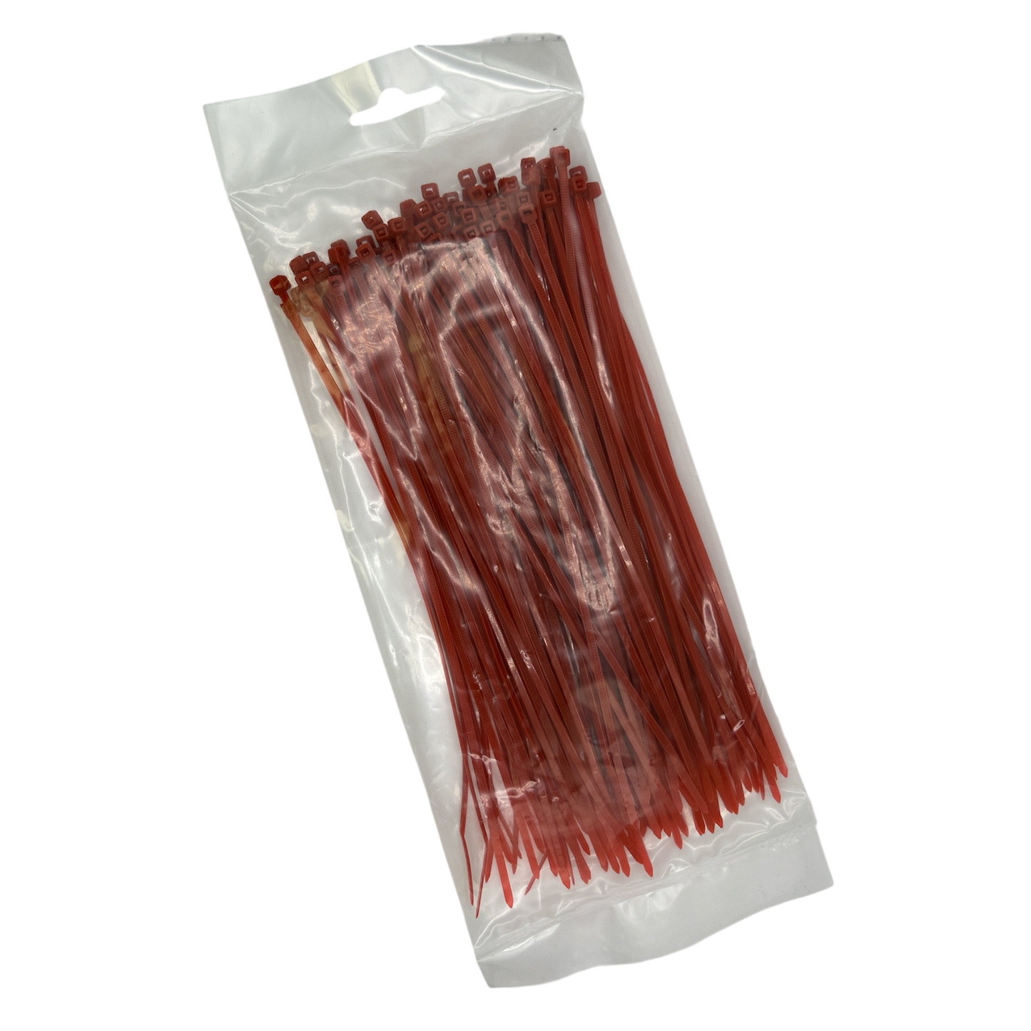 Cable Ties - Red - 2.5mm x 200mm Long - Pack of 100