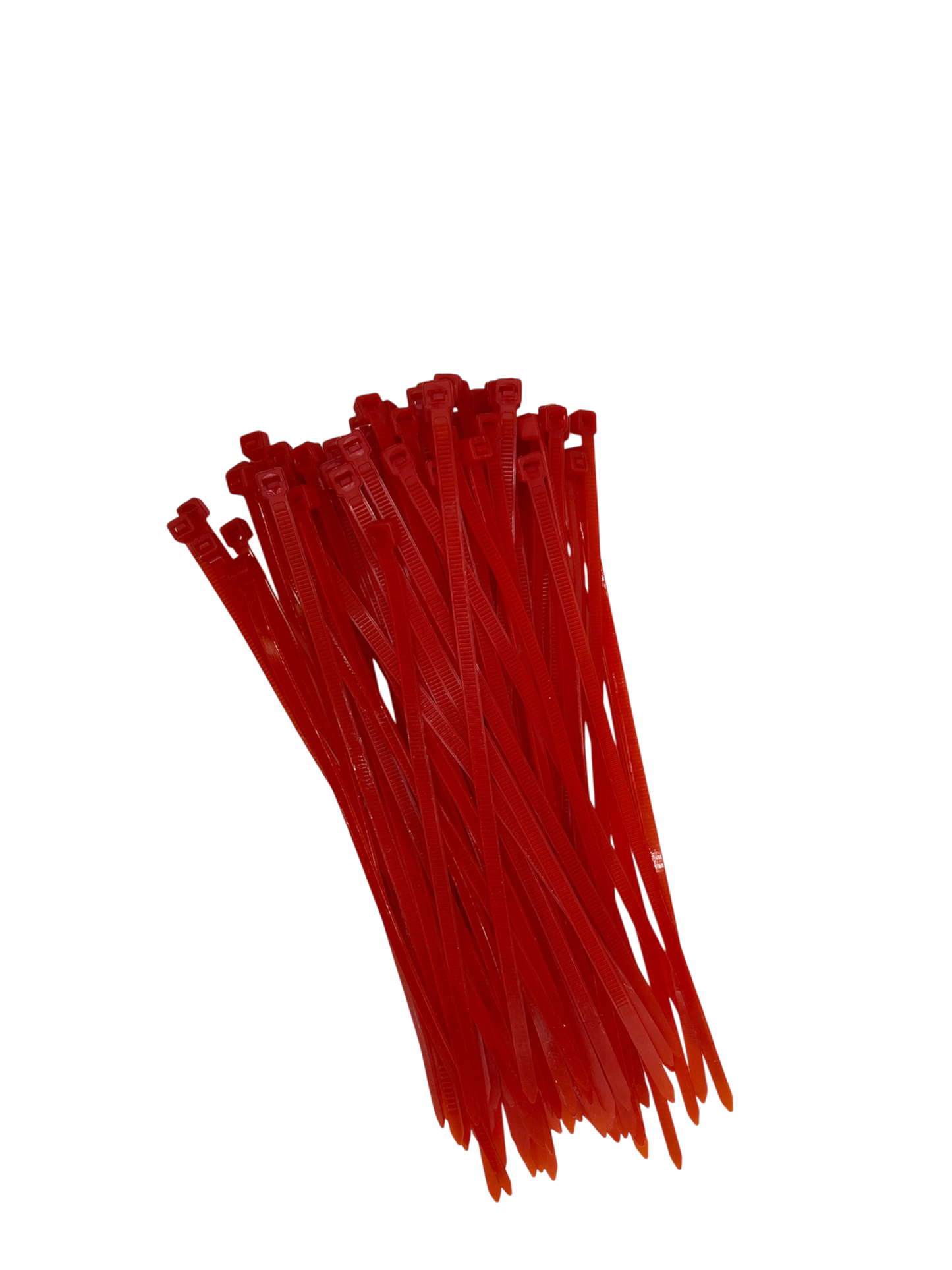 Cable Ties - Red - 5mm x 200mm Long - Pack of 100