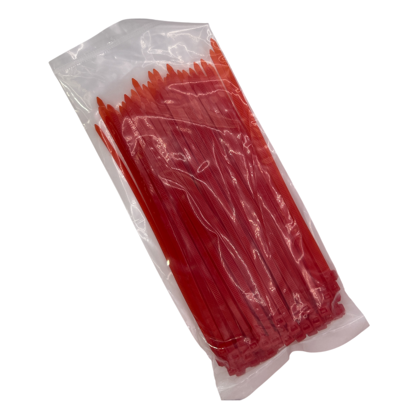 Cable Ties - Red - 4.8mm x 200mm Long - Pack of 100