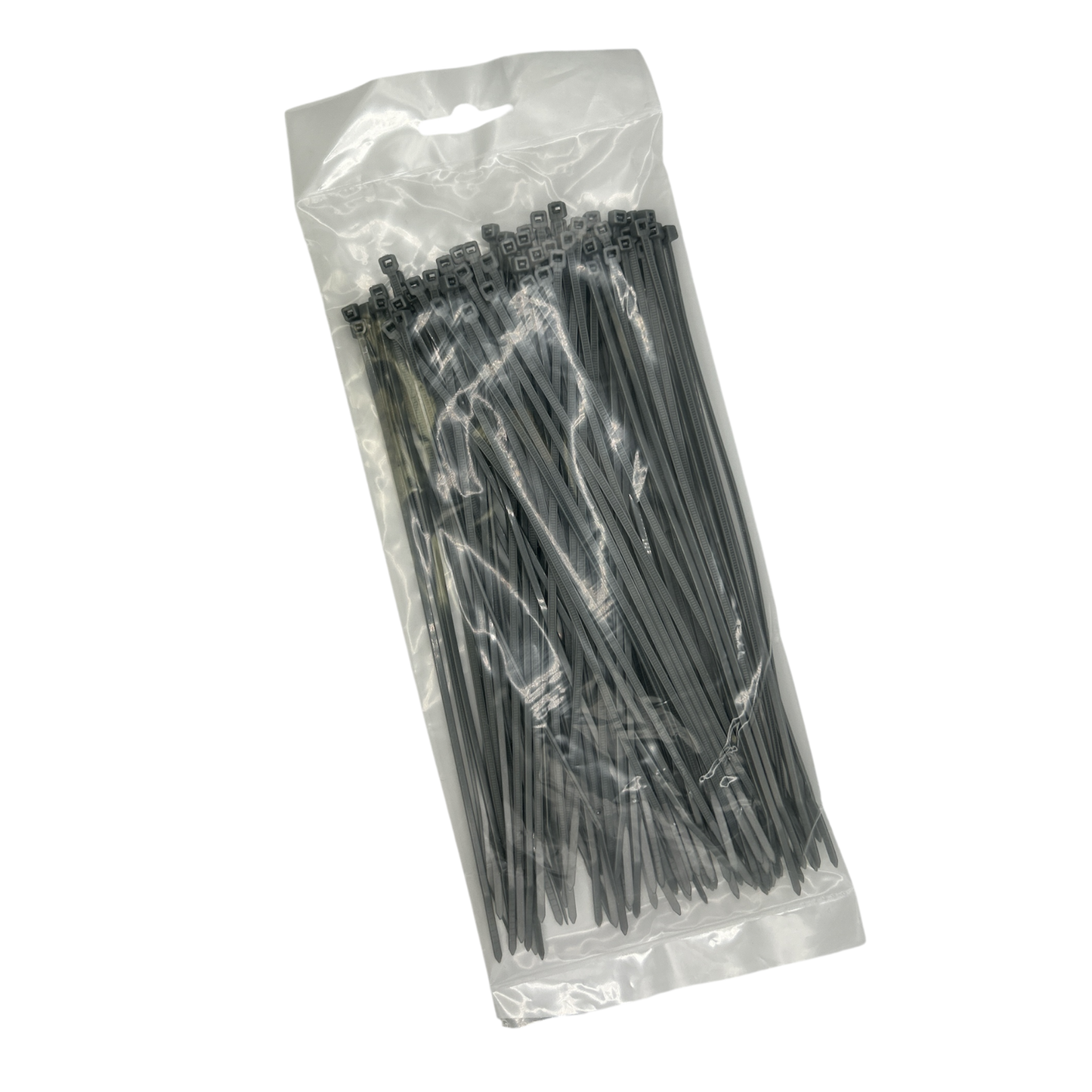 Cable Ties - Silver - 2.5mm x 200mm Long - Pack of 100