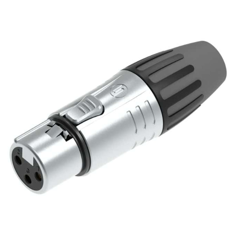 Seetronic - SCMF3 - Female 3 Pin XLR connector (chrome body & silver contacts)
