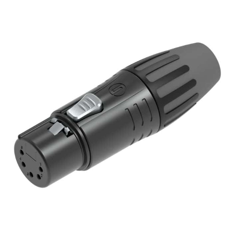 Seetronic - SCMF5B - Female 5 Pin XLR Connector (black body & silver contacts)