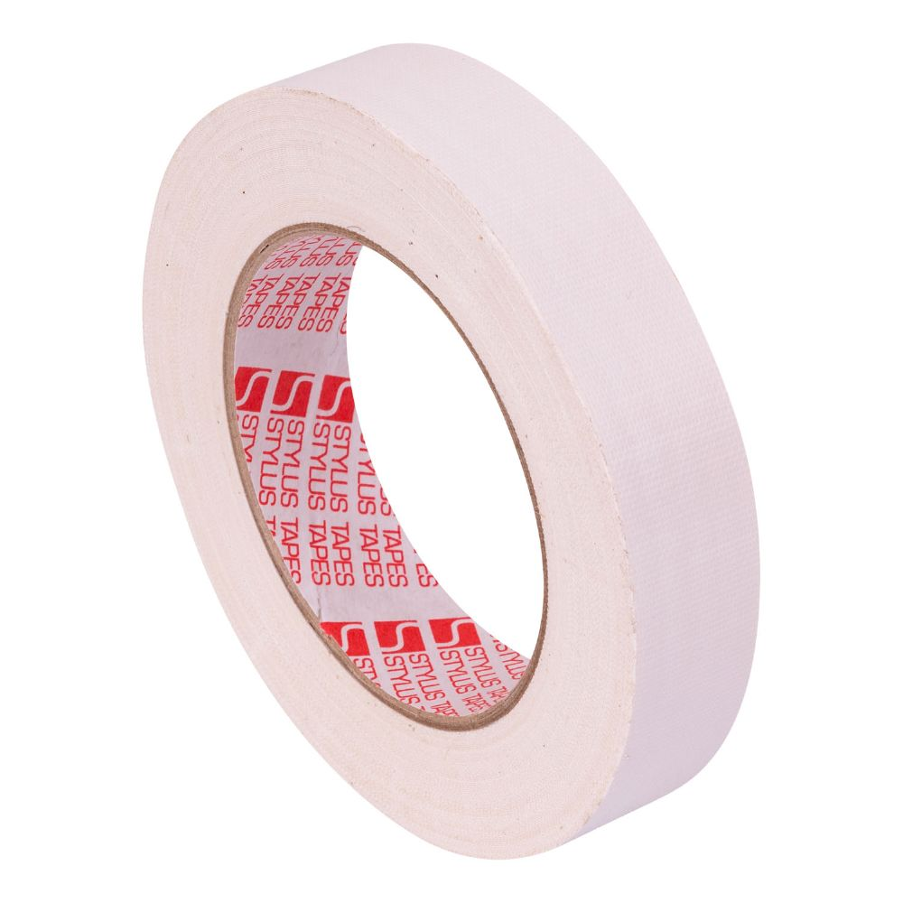 Stylus 352 Mark Up Cloth Gaffer - White - 24mm X 25m