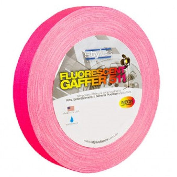 Stylus 511 Neon Gaffer - Pink - 24mm X 45m
