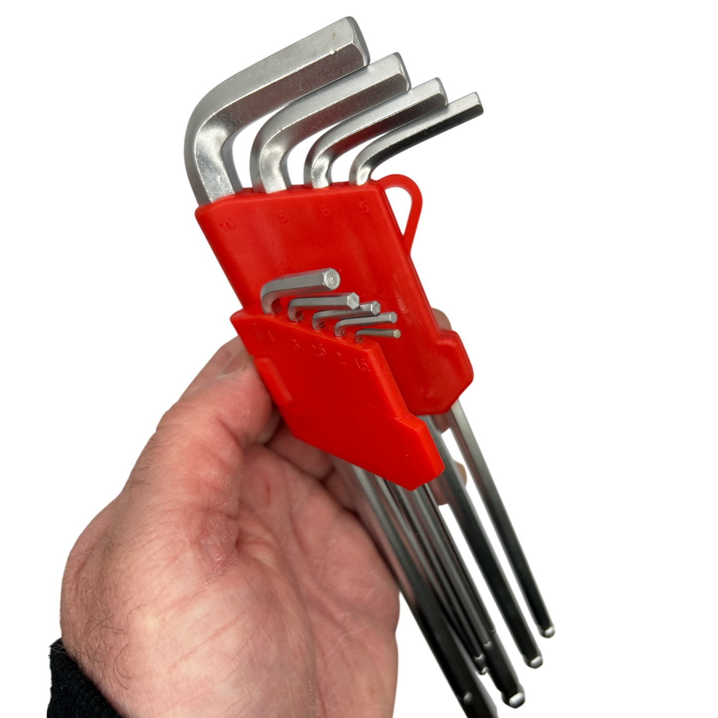 Large 9 Piece Metric Hex Key / Ball Point Set