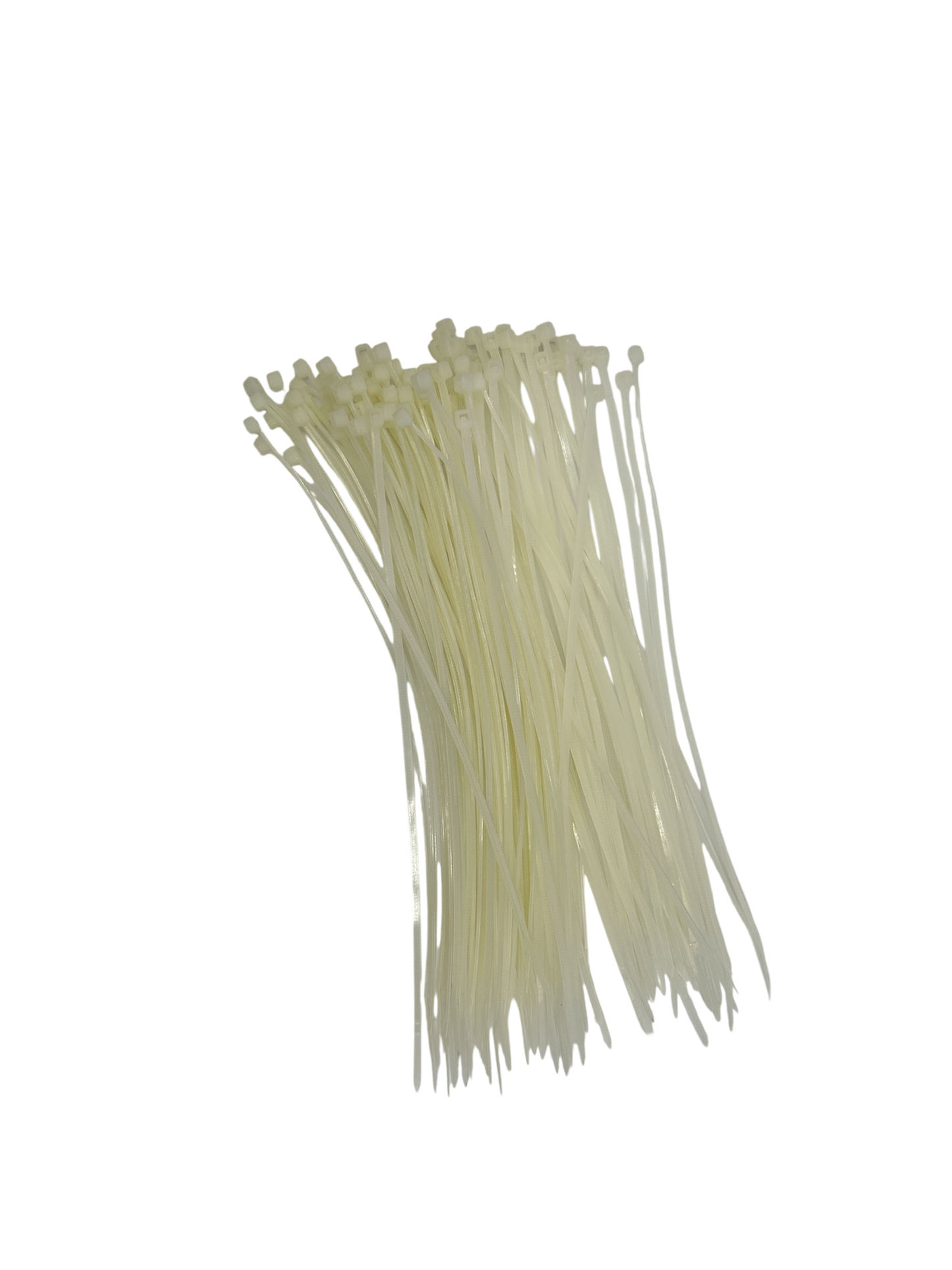 Cable Ties - White - 2.5mm x 200mm Long - Pack of 100