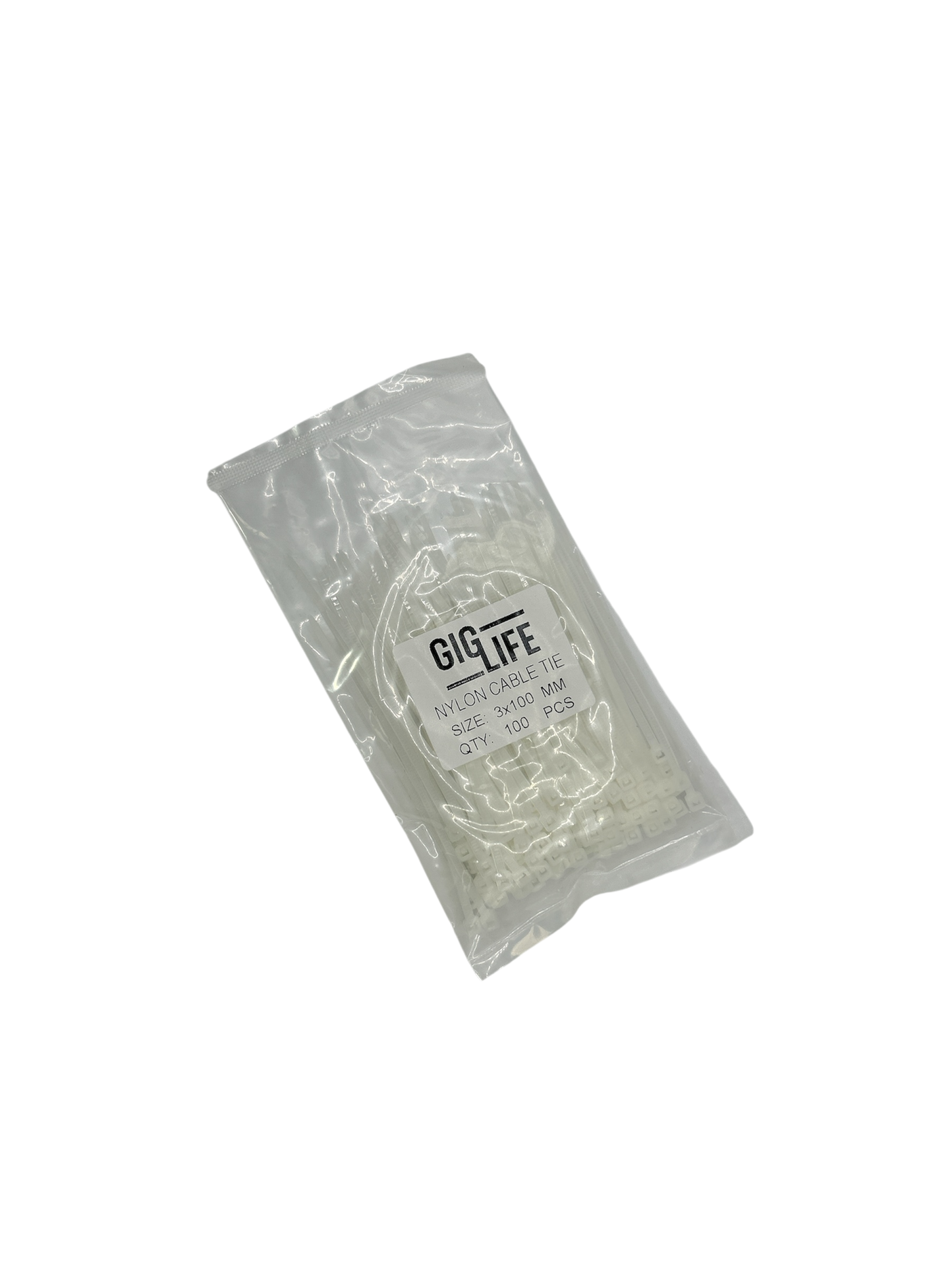 Cable Ties - White -3mm x 100mm Long - Pack of 100