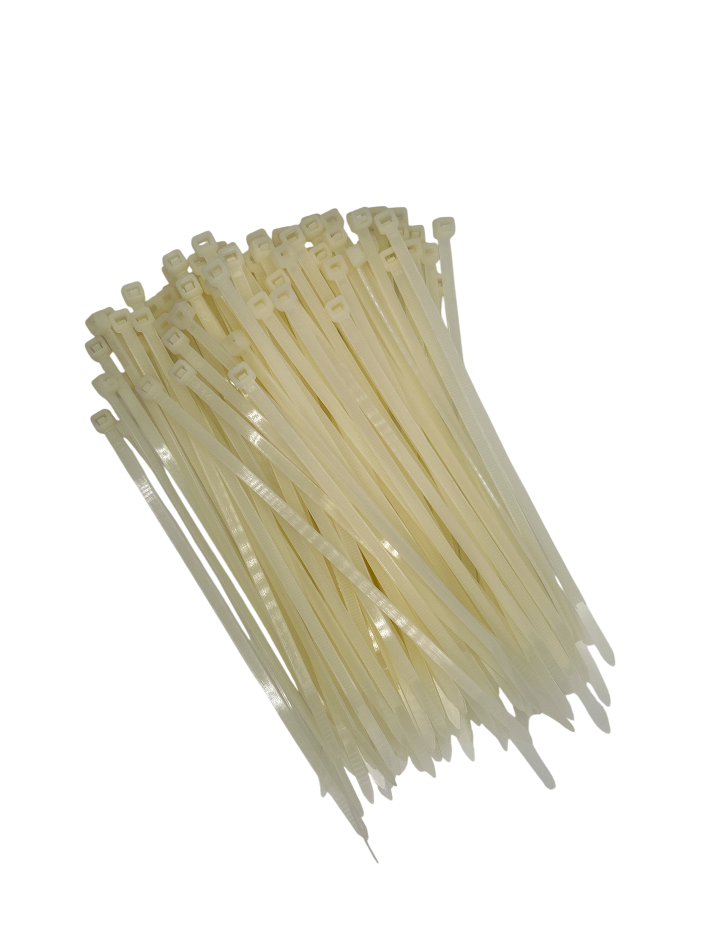 Cable Ties - White - 4.8mm x 200mm Long - Pack of 100