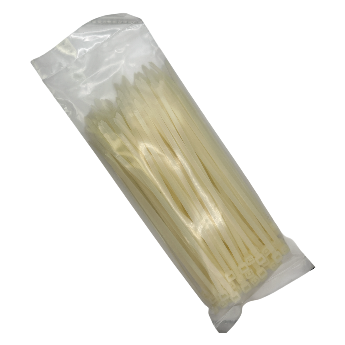 Cable Ties - Off White - 4.8mm x 200mm Long - Pack of 100