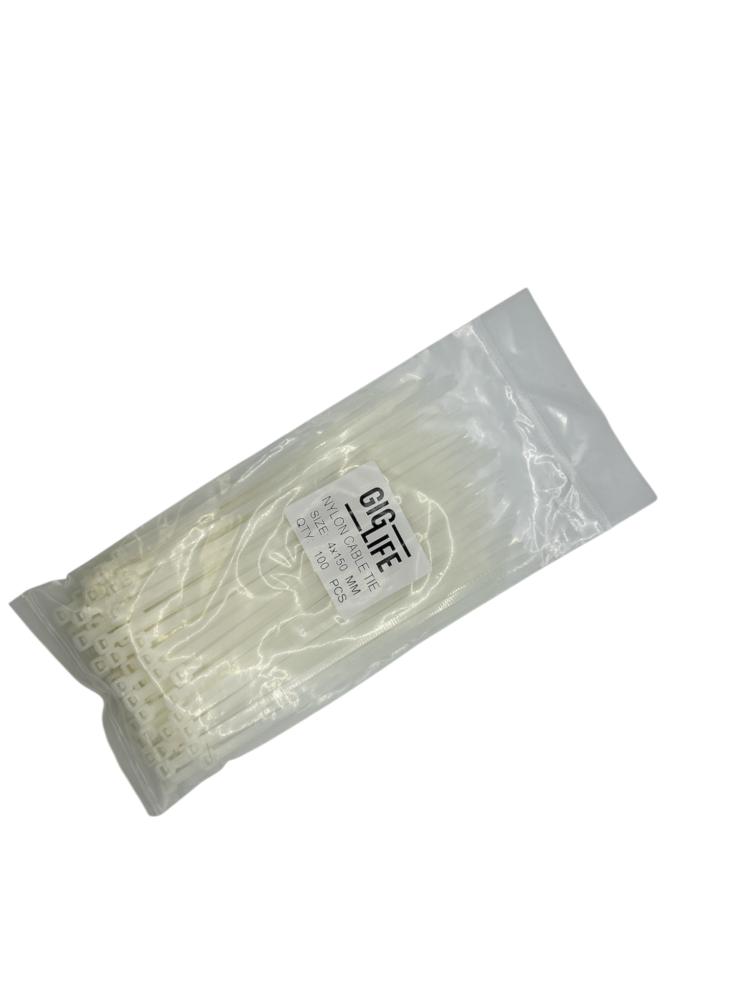Cable Ties - White - 4mm x 150mm Long - Pack of 100
