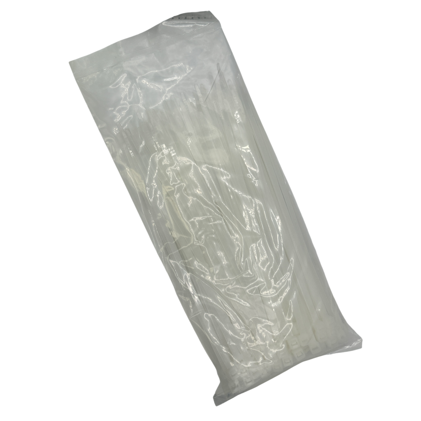 Cable Ties - White - 4.8mm x 200mm Long - Pack of 100