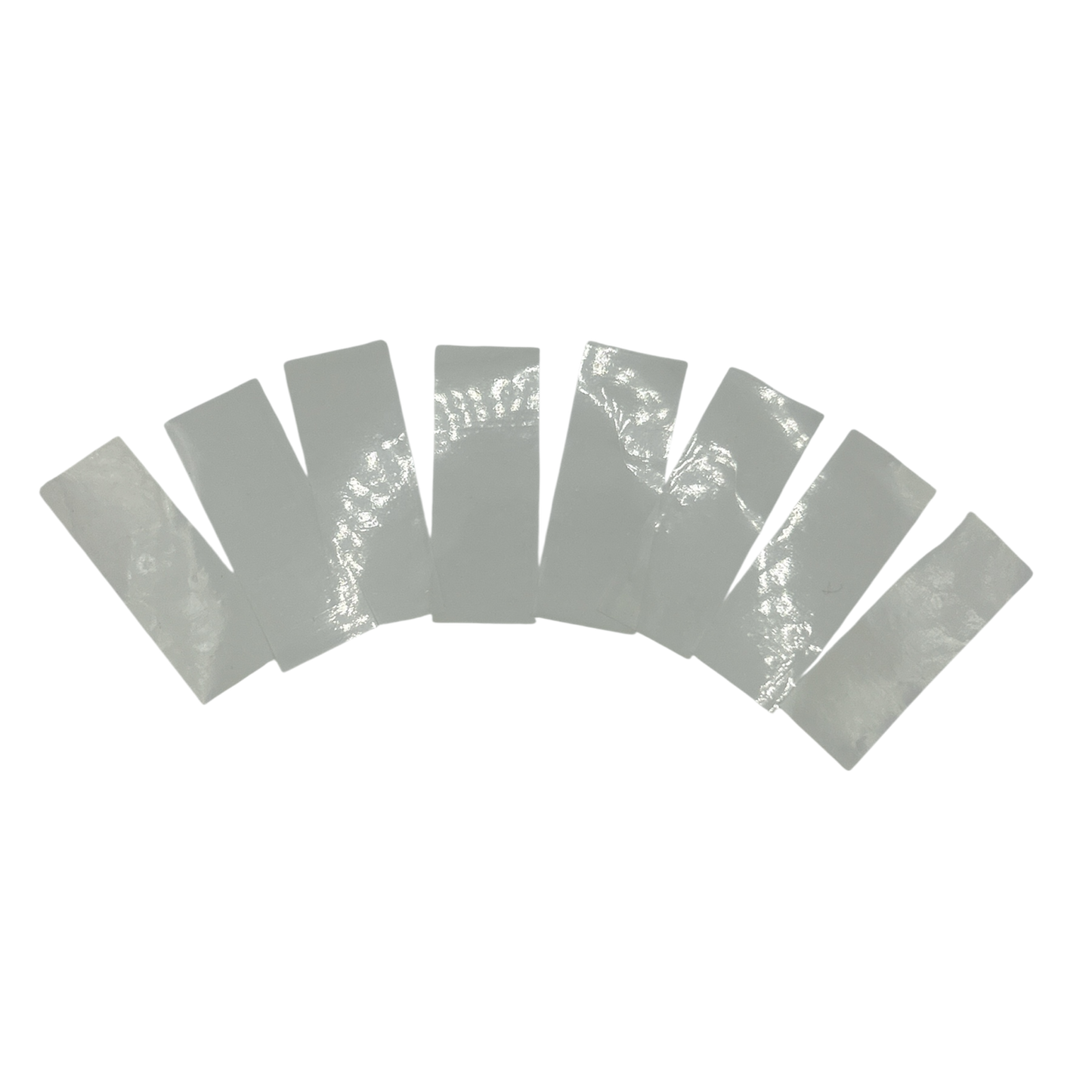 Mylar Flutter / Confetti - Flame Proof - 5cm x 1.5cm Rectangles - White - 1kg Bag