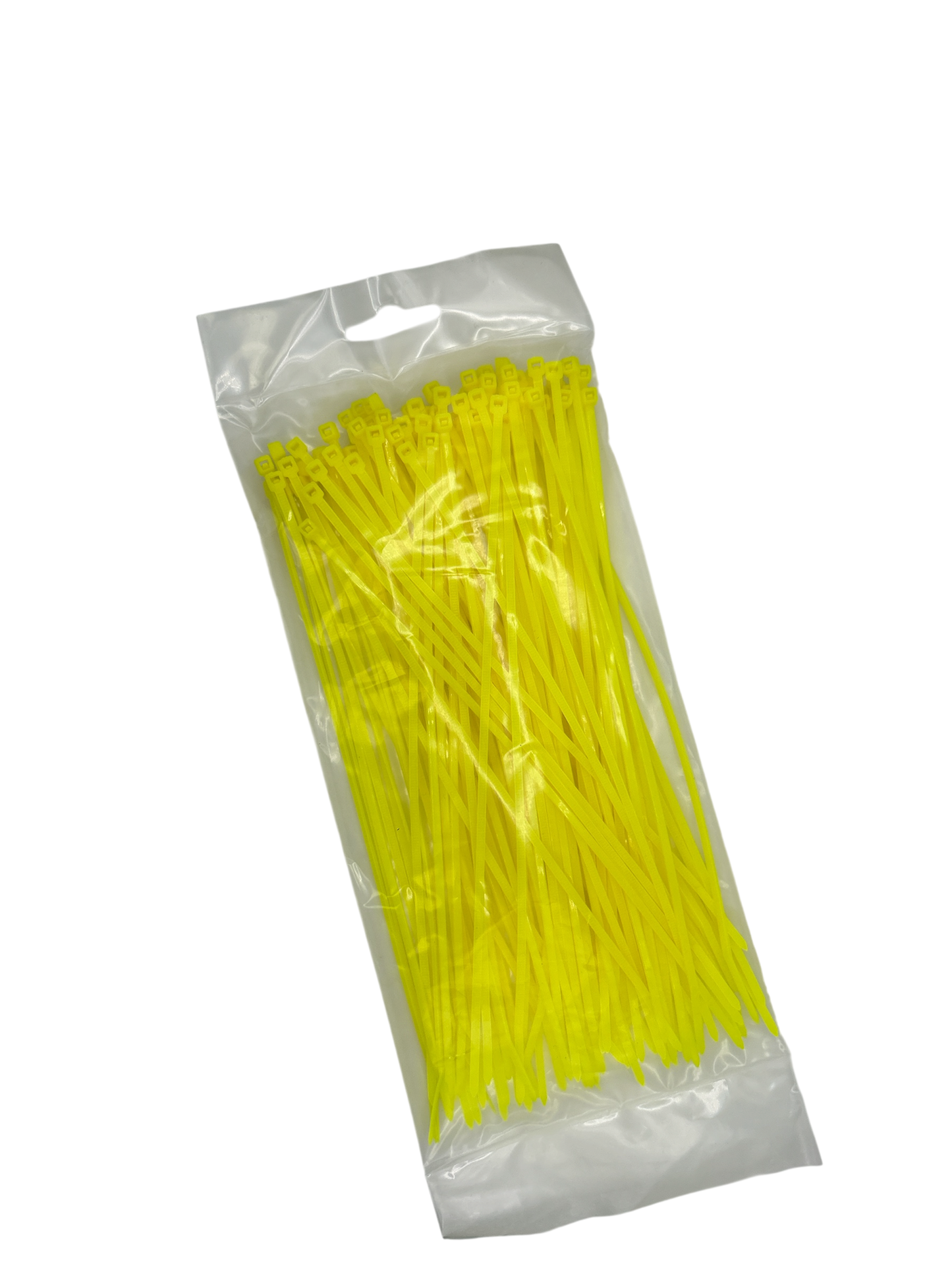 Cable Ties - Yellow - 2.5mm x 200mm Long - Pack of 100