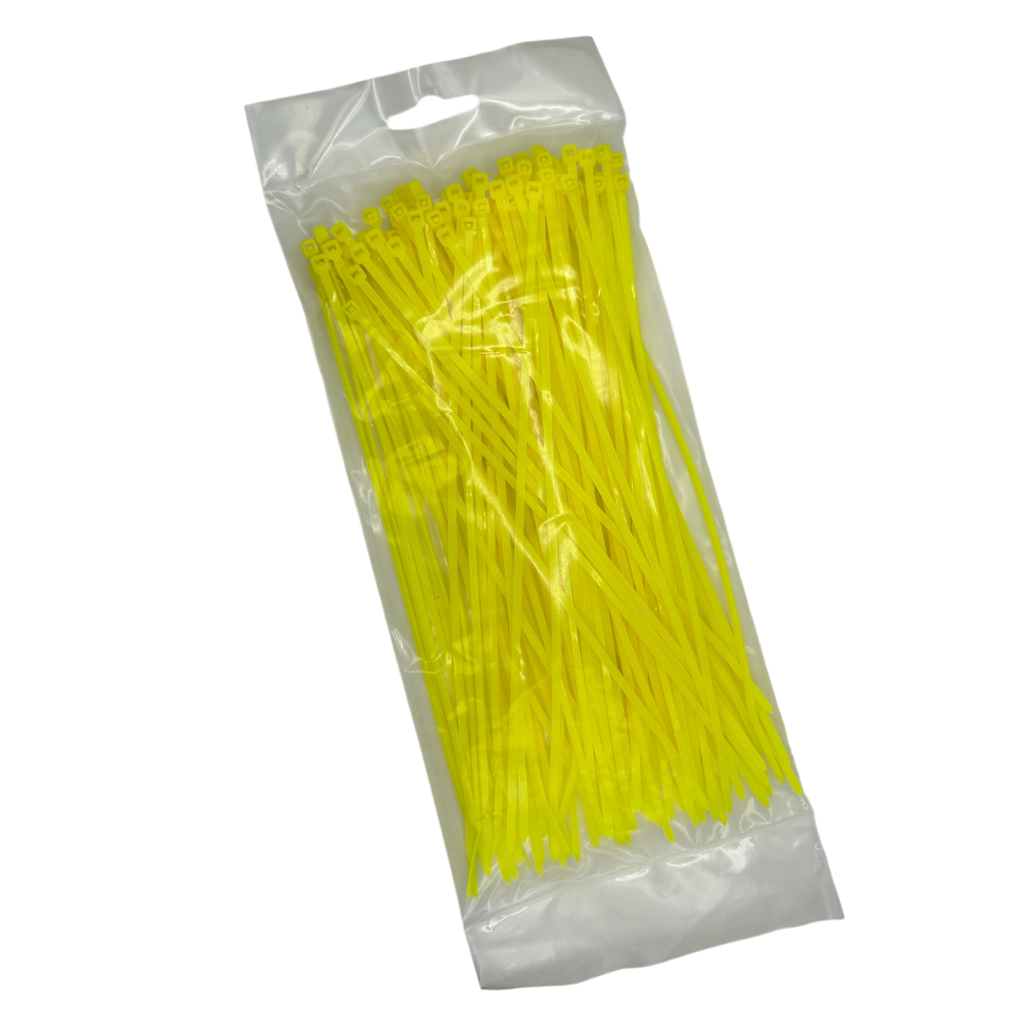 Cable Ties - Yellow - 2.5mm x 200mm Long - Pack of 100