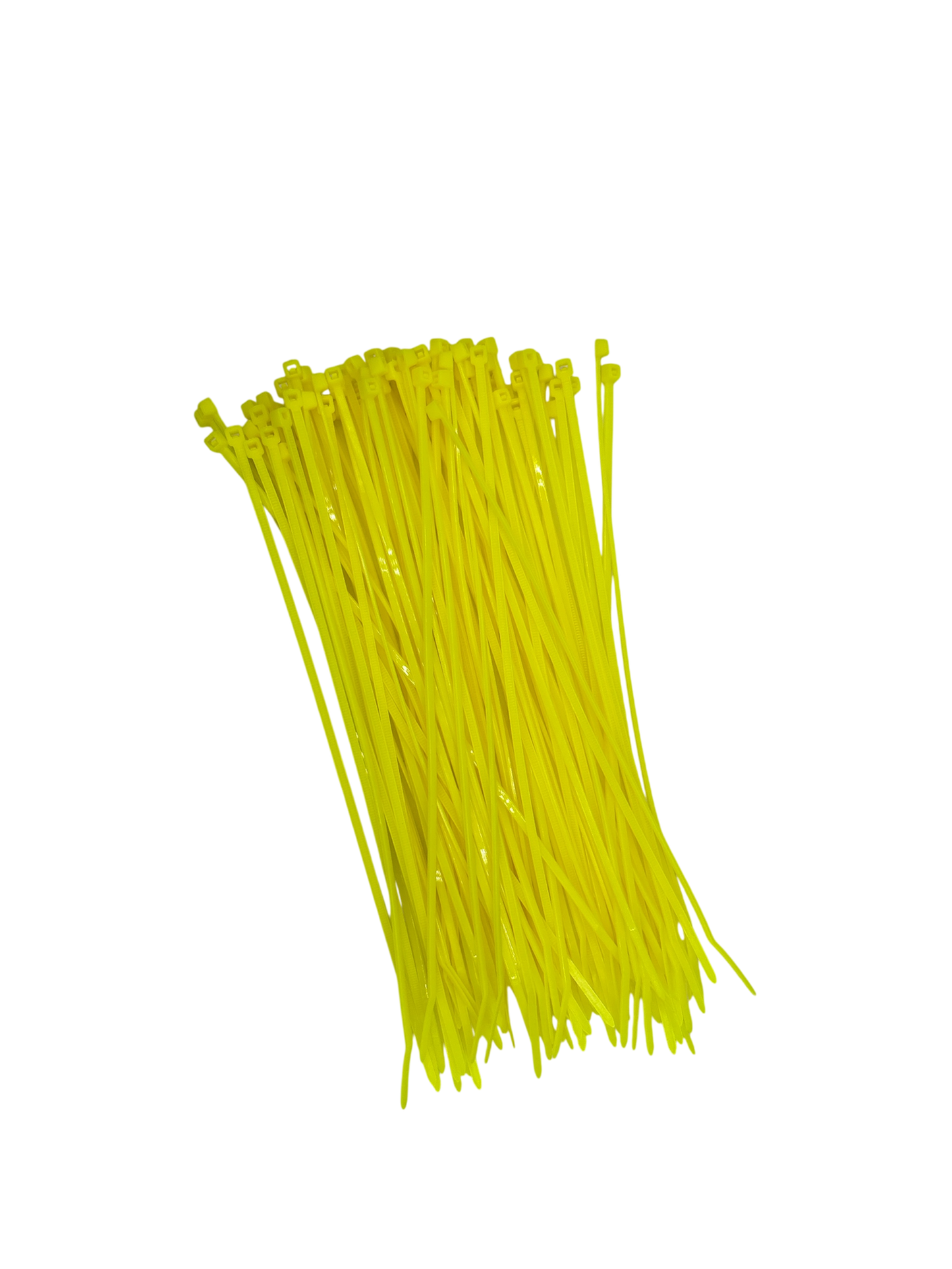 Cable Ties - Yellow - 2.5mm x 200mm Long - Pack of 100