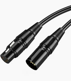 GigLife - XLR5M5F5 - Male 5 Pin XLR to Female 5 pin DMX cable - Van Damme / Seetronic - 5m Length